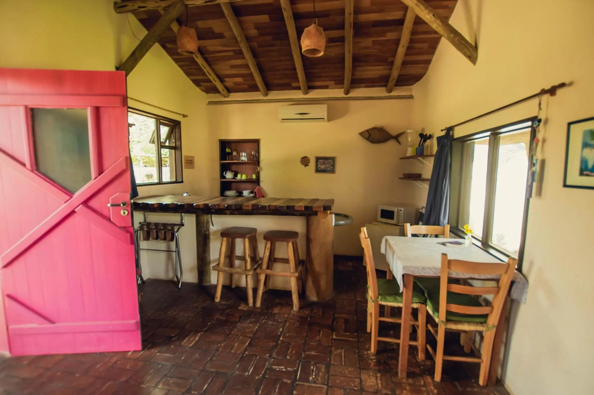 Kitchen or kitchenette in Pousada Gopak