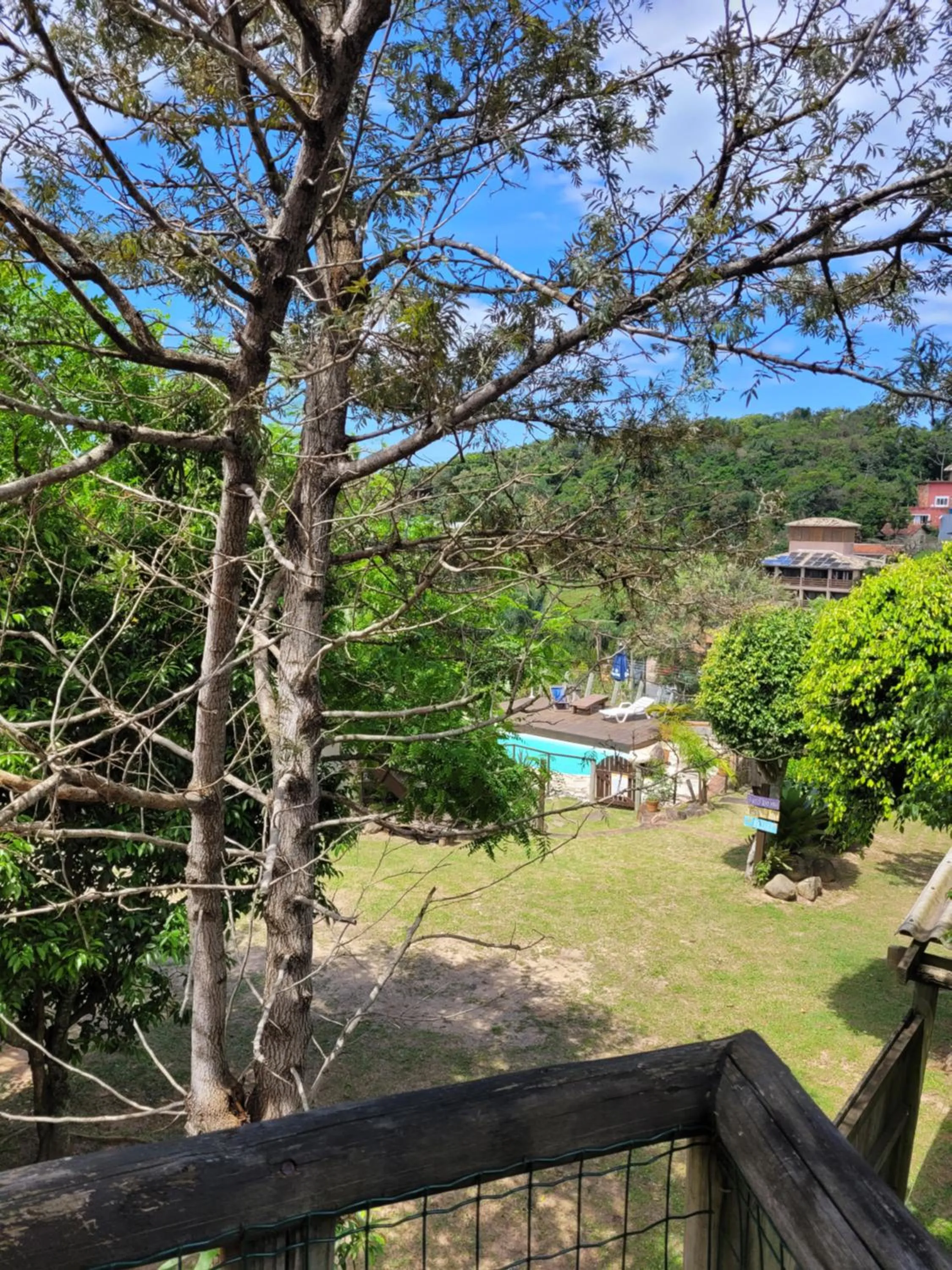 Garden view in Pousada Gopak