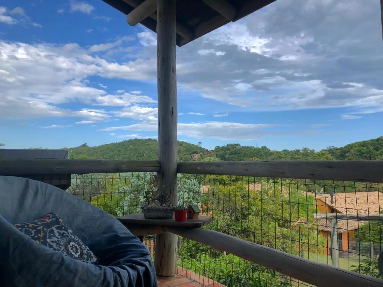 Balcony/Terrace in Pousada Gopak