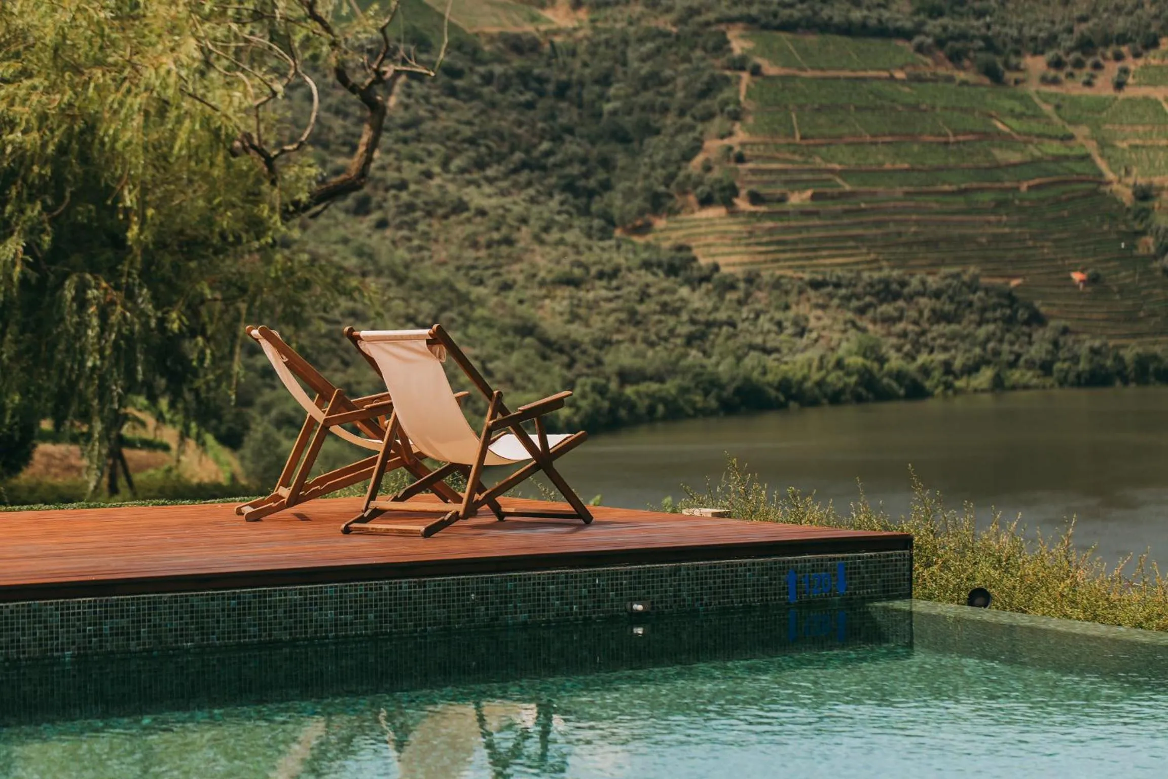 Pool view in Ventozelo Hotel & Quinta