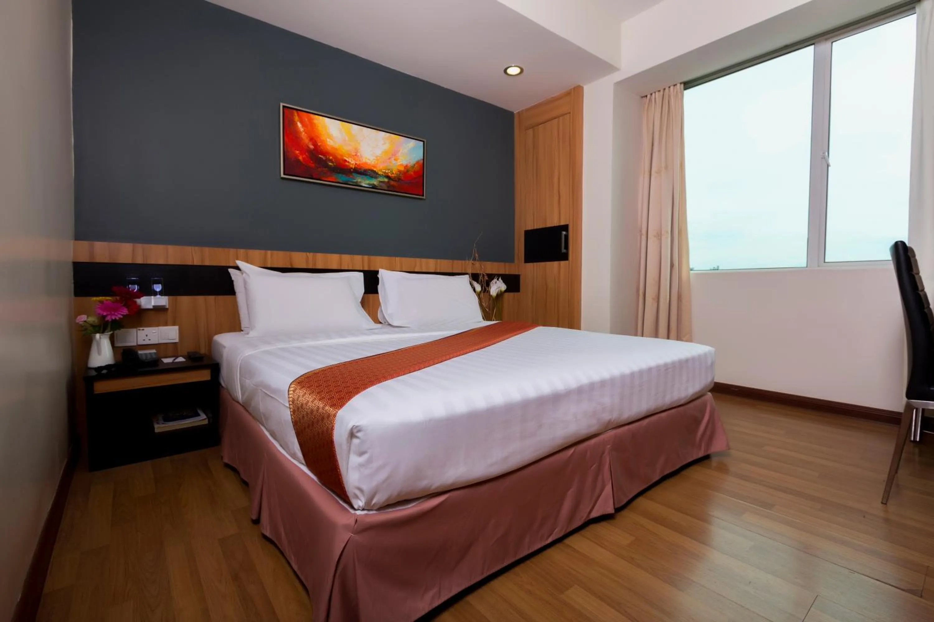 Bed in Mariner Hotel Labuan