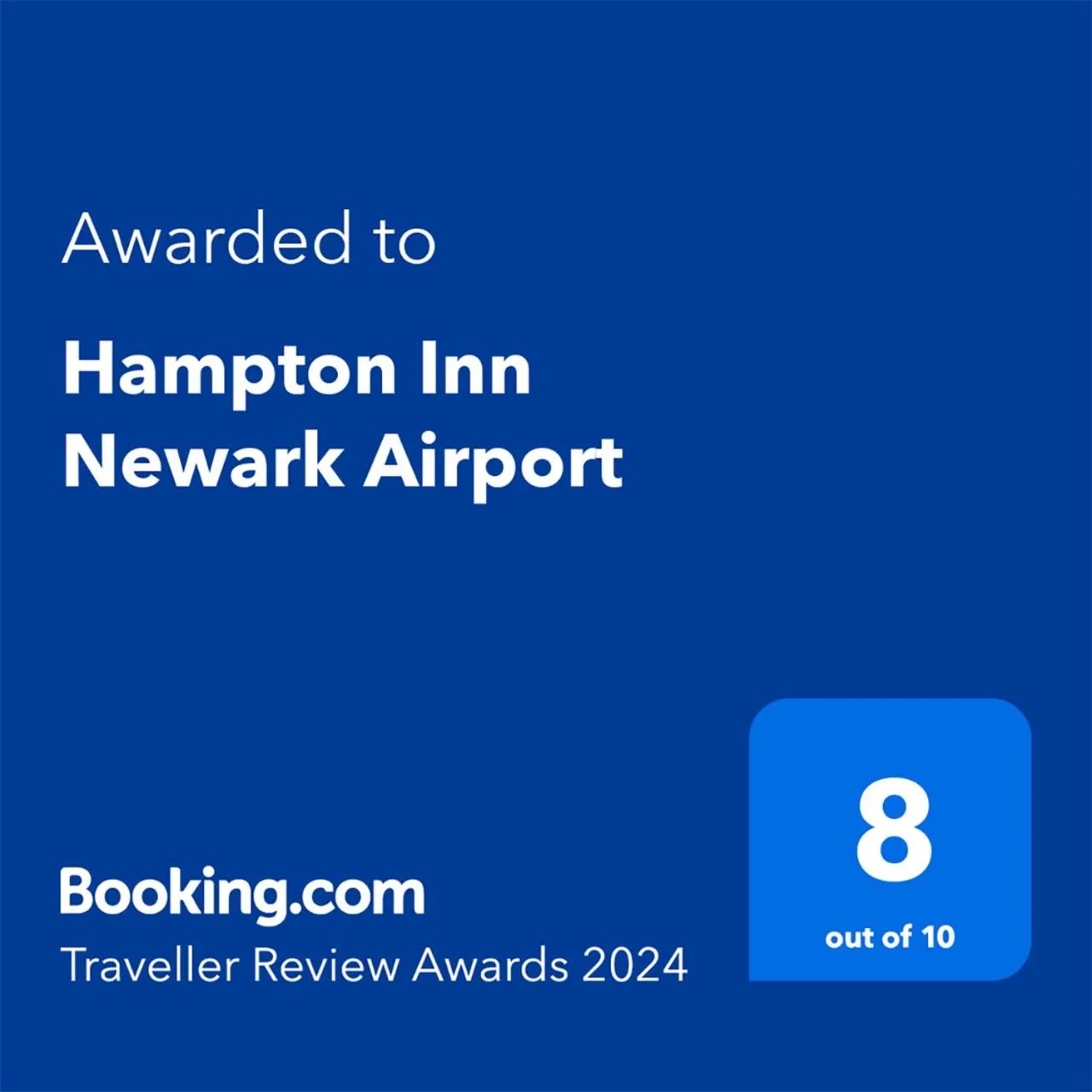 Certificate/Award in Hampton Inn Newark Airport