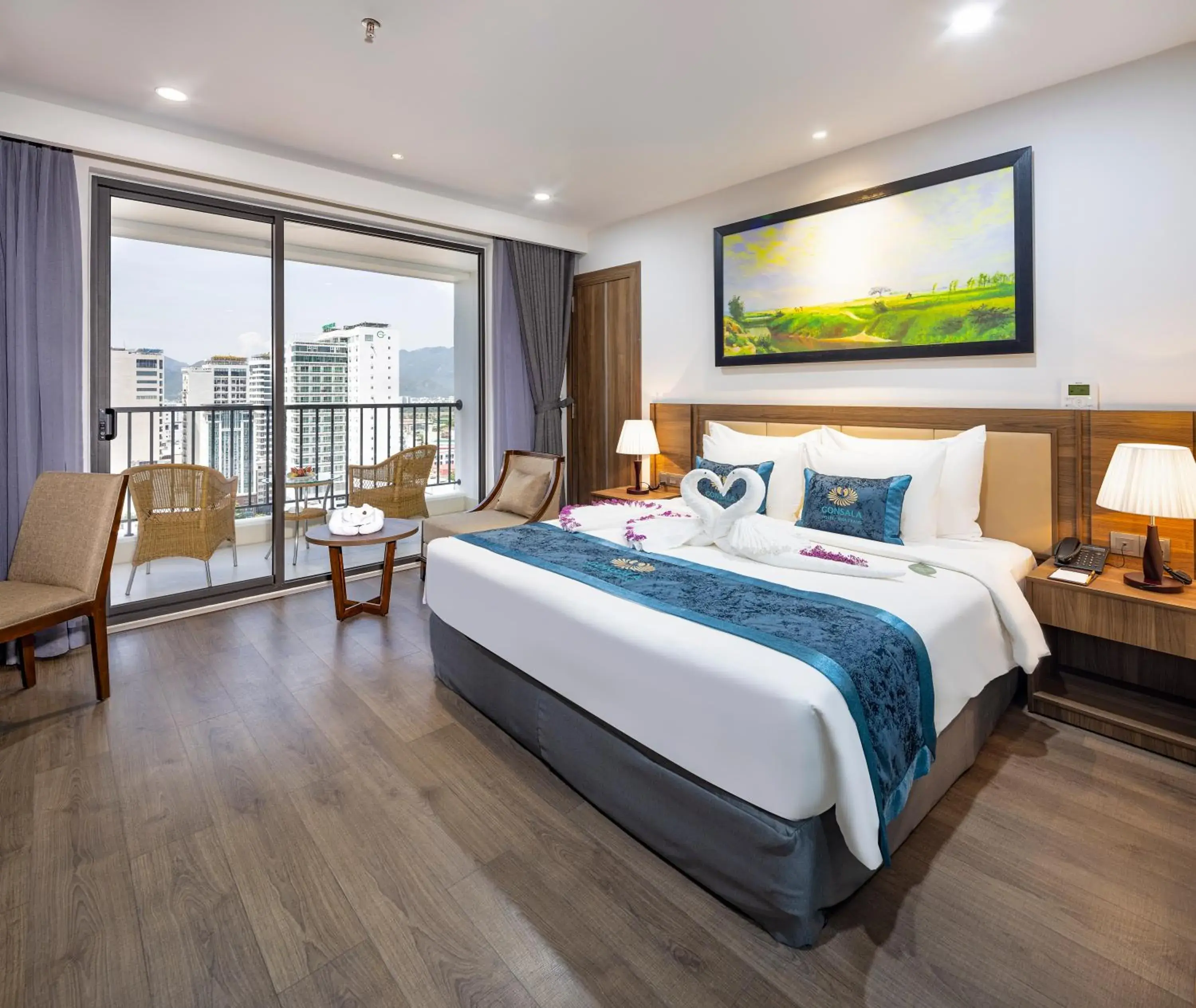 Premier Double Room with Balcony and Sea View in Gonsala Hotel Nha Trang Premier Double Room with Balcony and Sea View in Gonsala Hotel Nha Trang