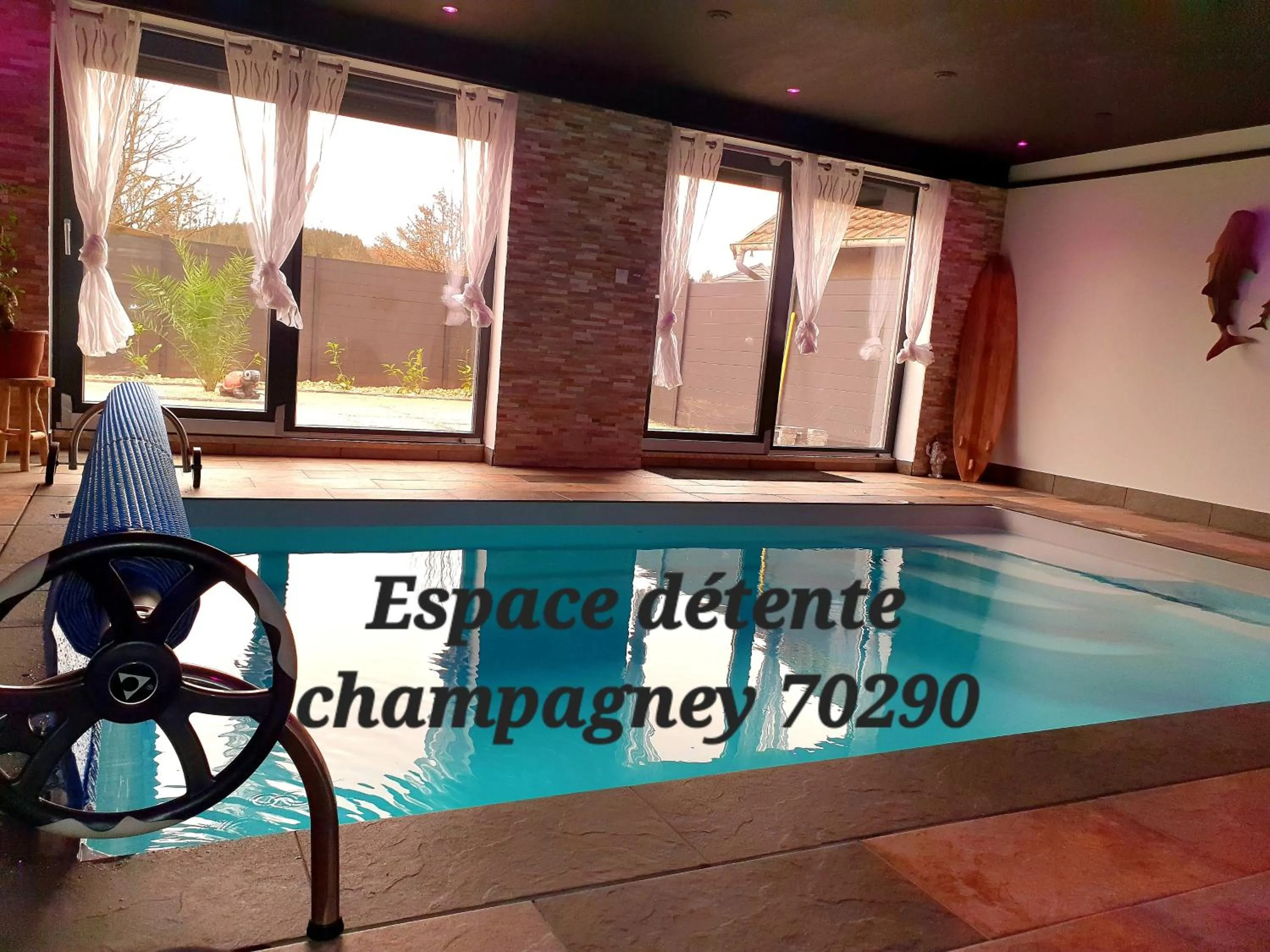 Pool view in Espace détente Champagney