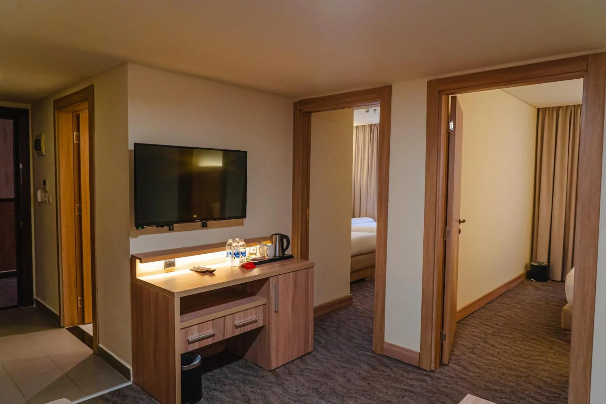 View (from property/room), Bed in La Casa Hotel Amman by FHM