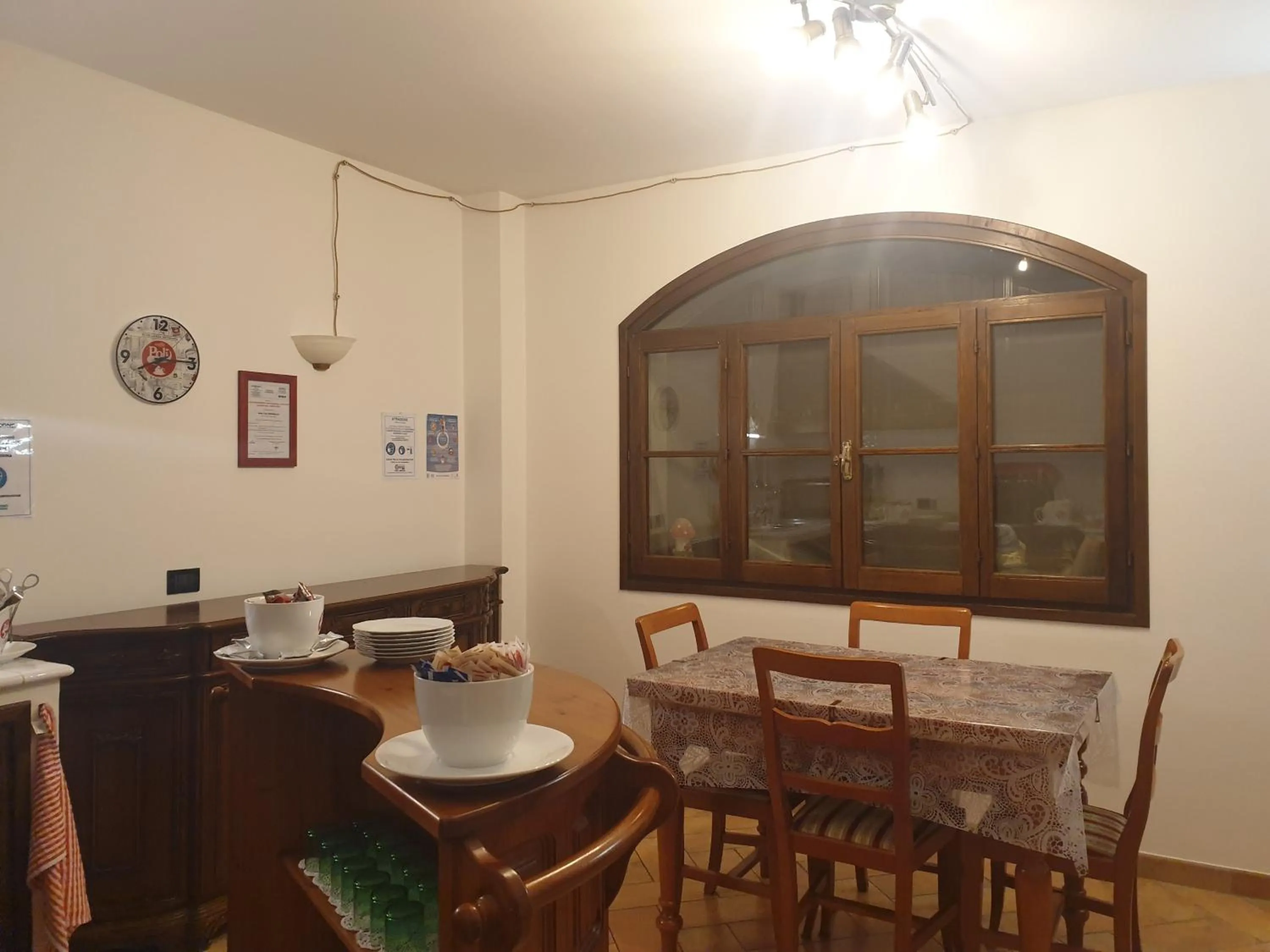 Dining area in B&B il Bagarello