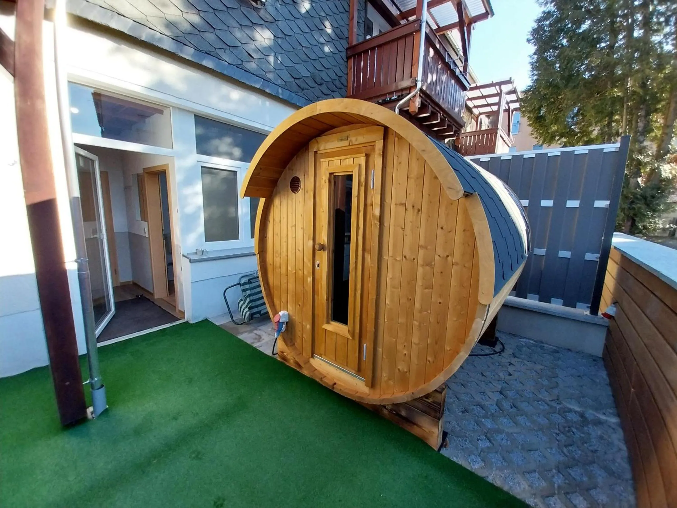 Sauna in Landhotel Waldschlößchen mit Gaststube