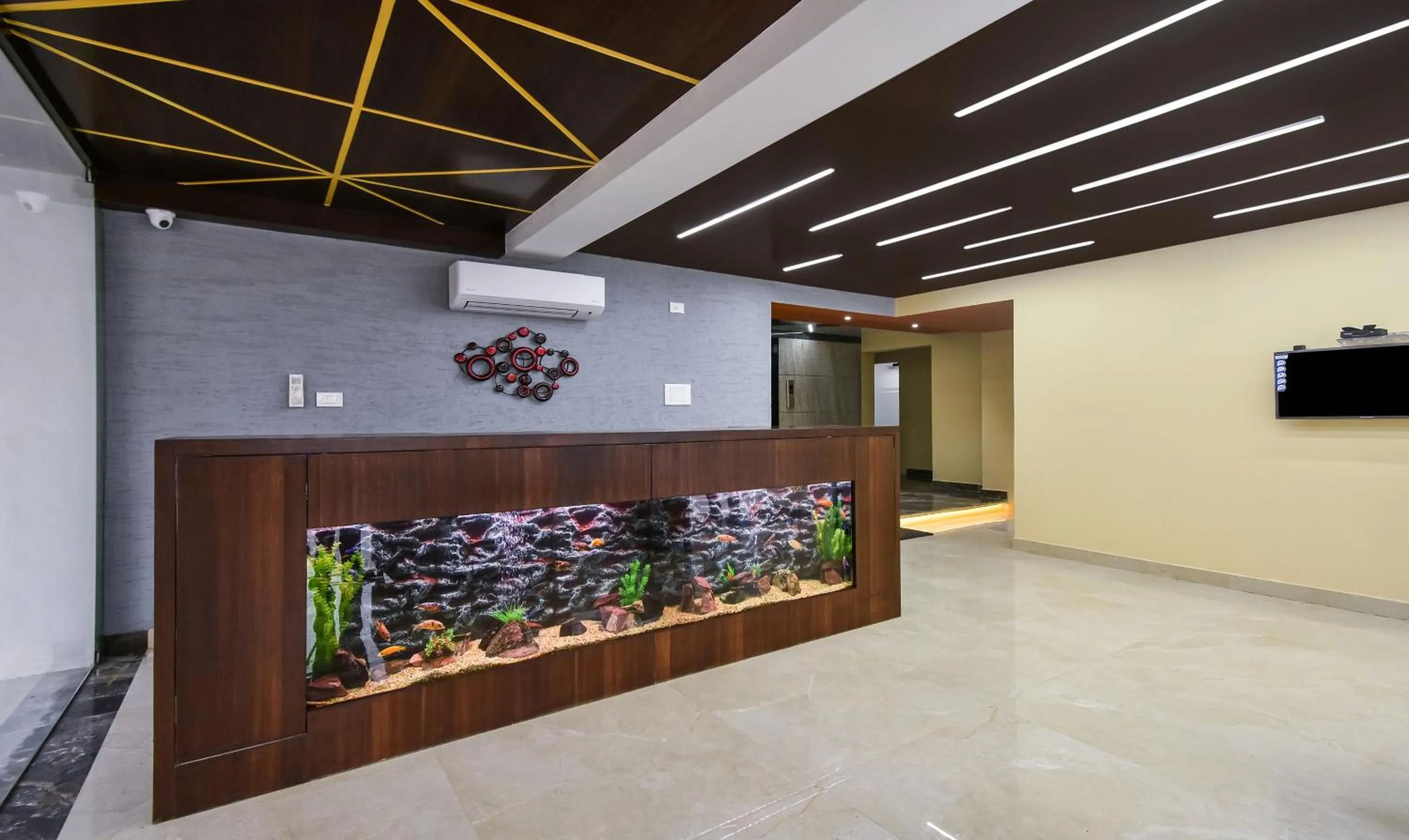 Lobby or reception in Treebo Samhaar Residency Thoraipakkam