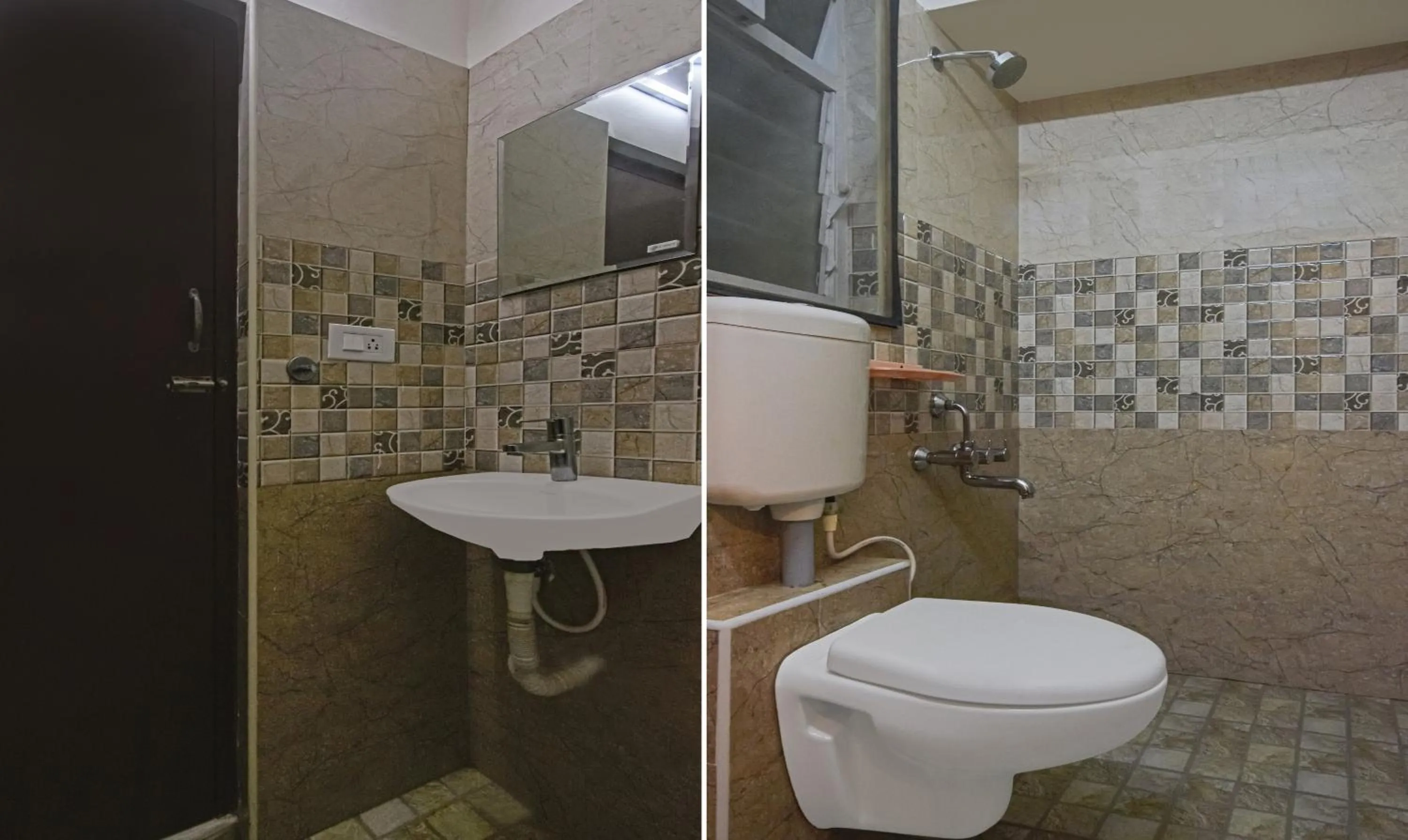 Bathroom in Treebo Samhaar Residency Thoraipakkam