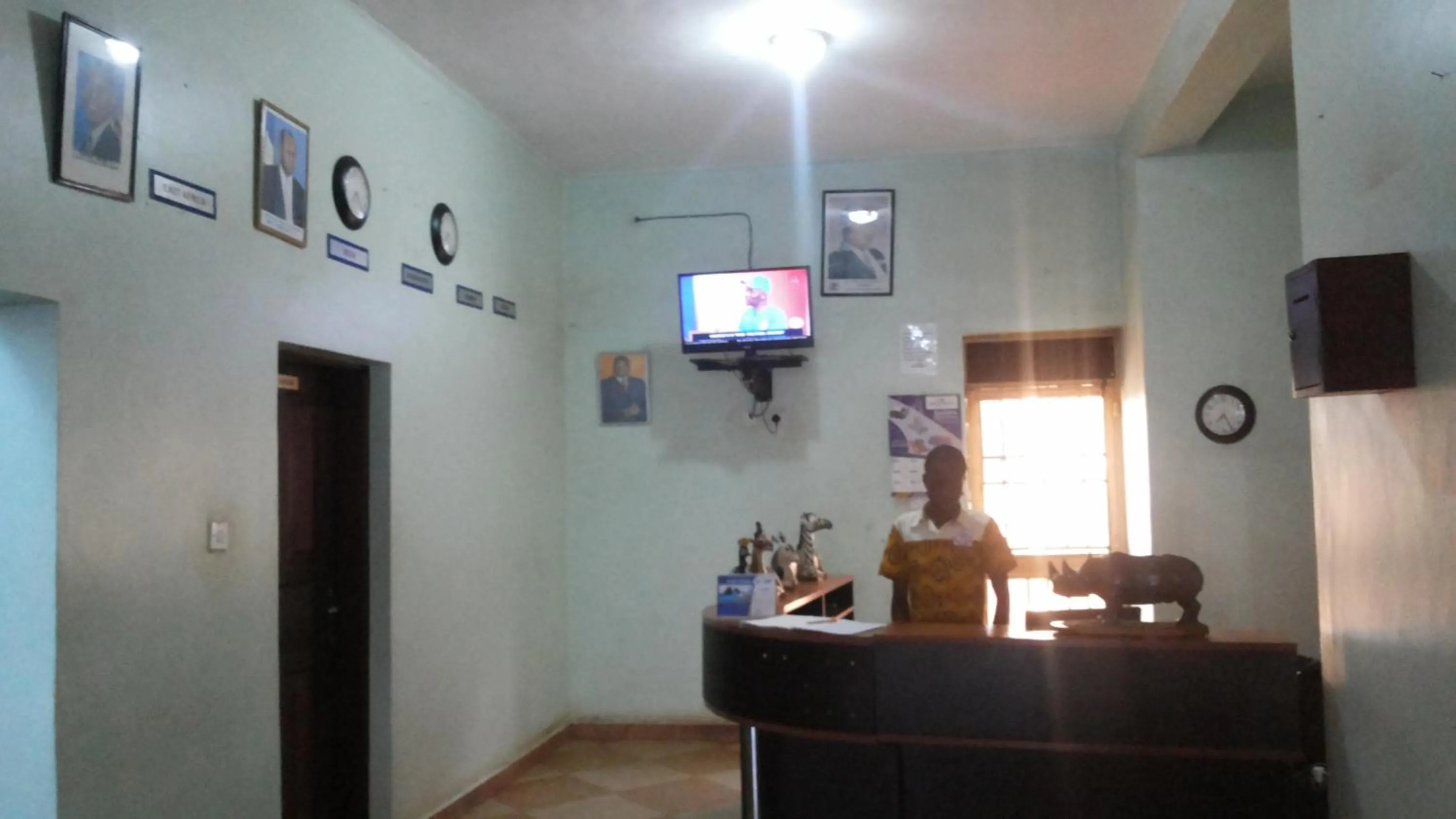 Staff in DaysInn Hotel