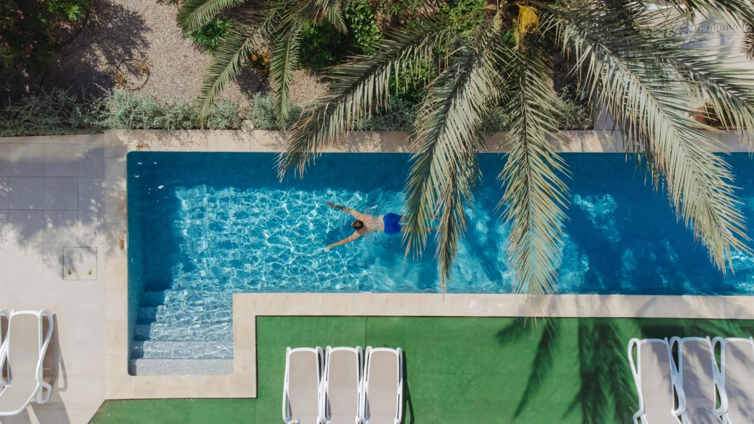 Swimming pool in Aparthotel Ses Fotges
