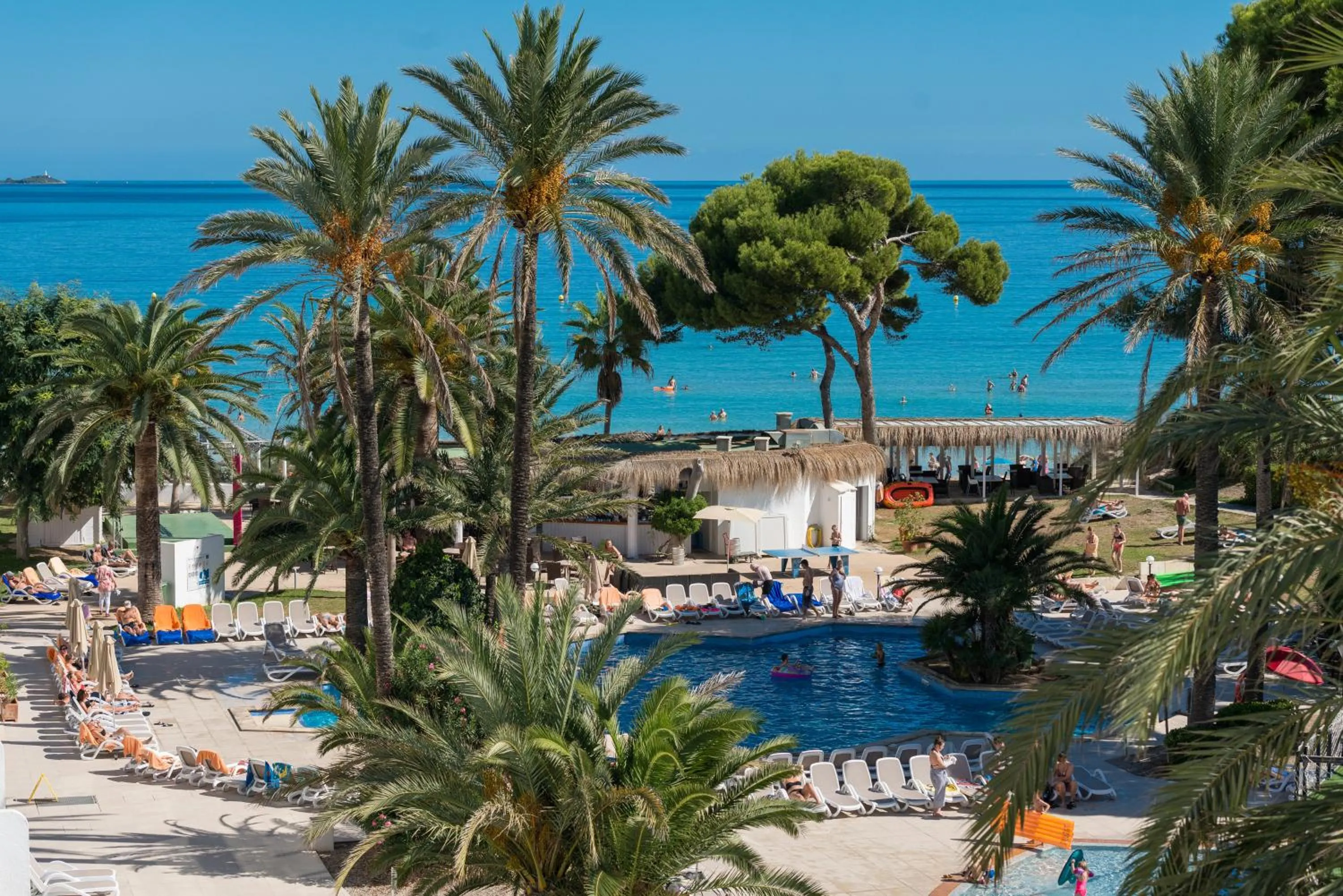 Pool view in Aparthotel Ses Fotges