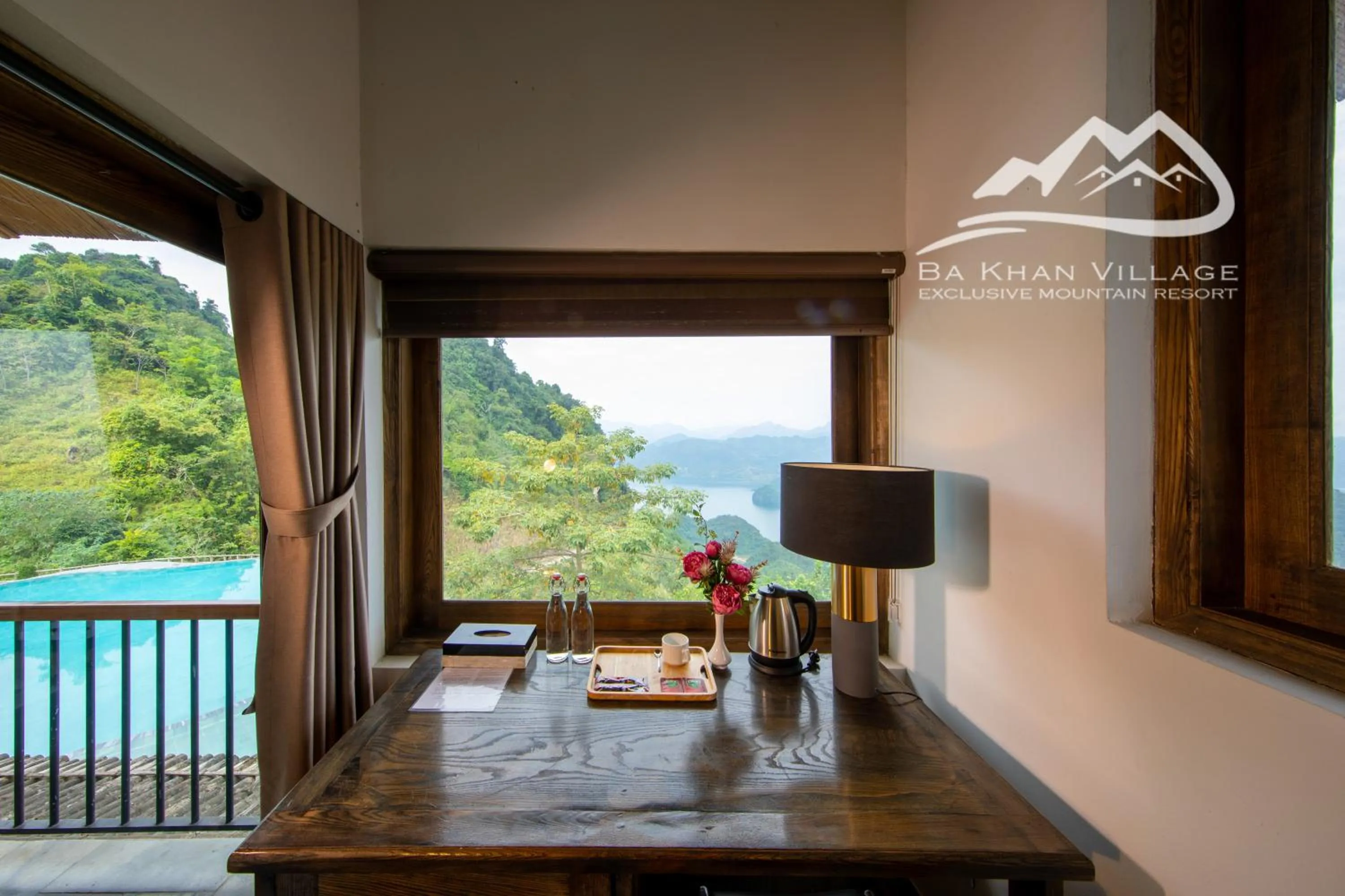 Swimming pool in Bakhan Village Resort