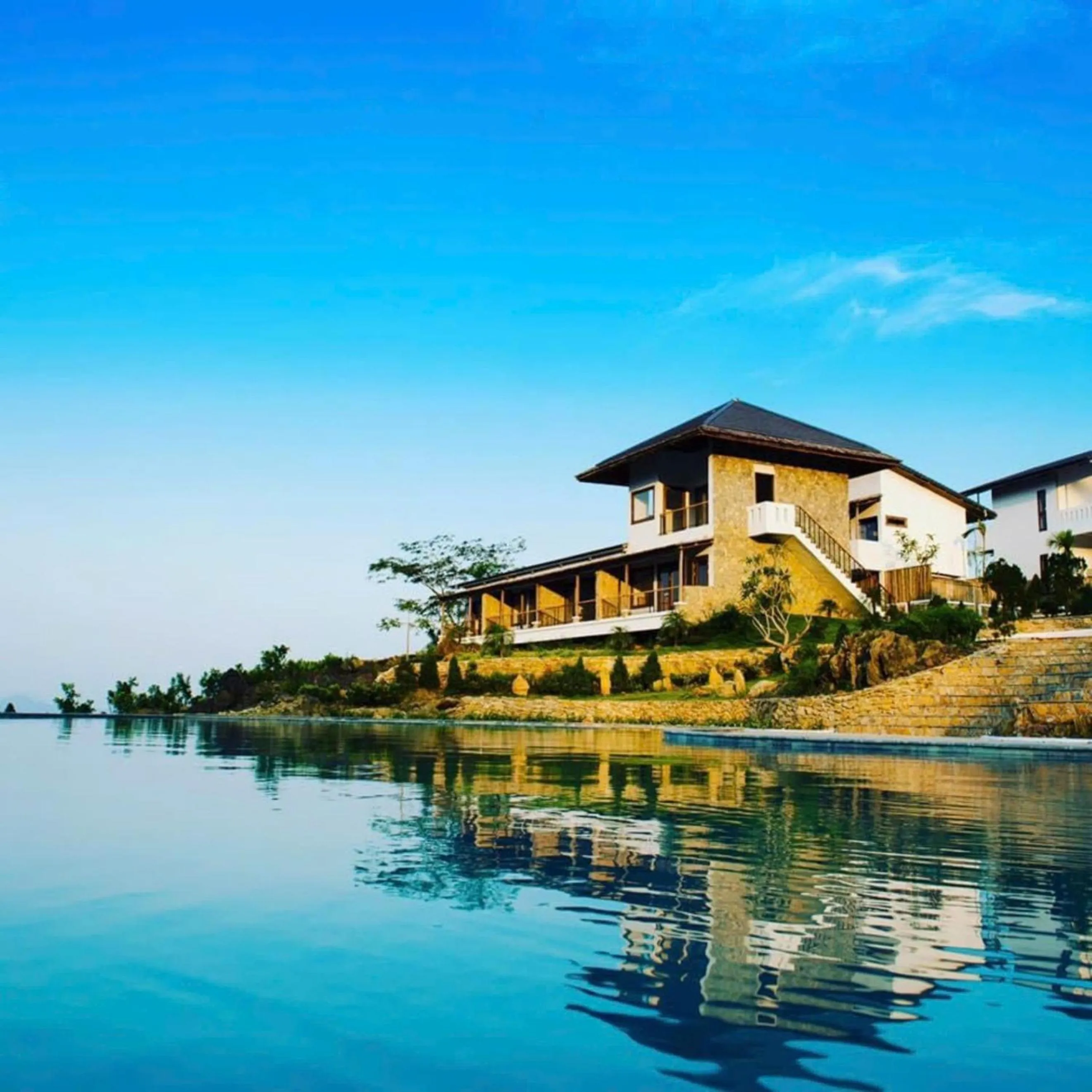 Lake view in Bakhan Village Resort