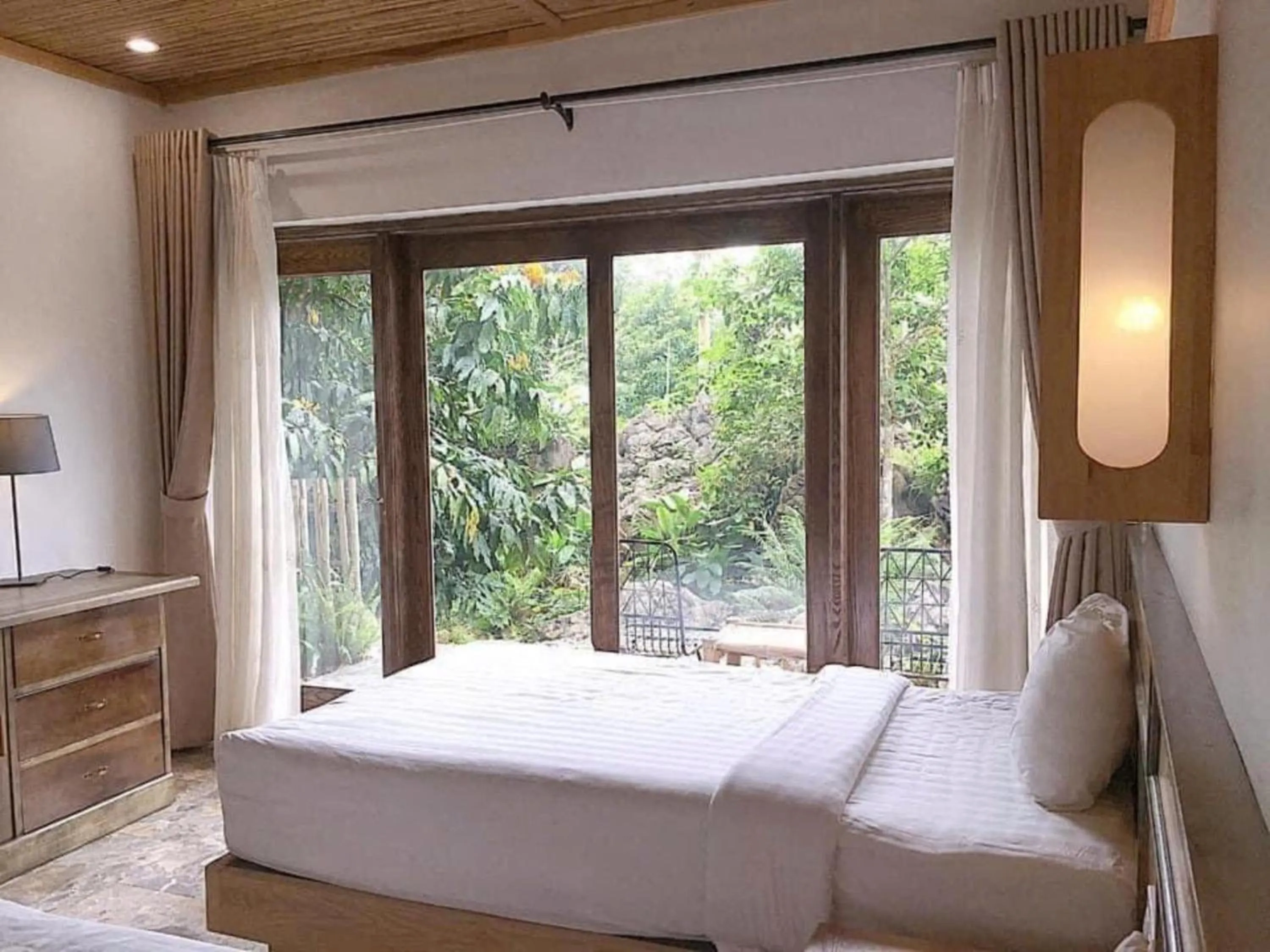 Garden, Bed in Bakhan Village Resort