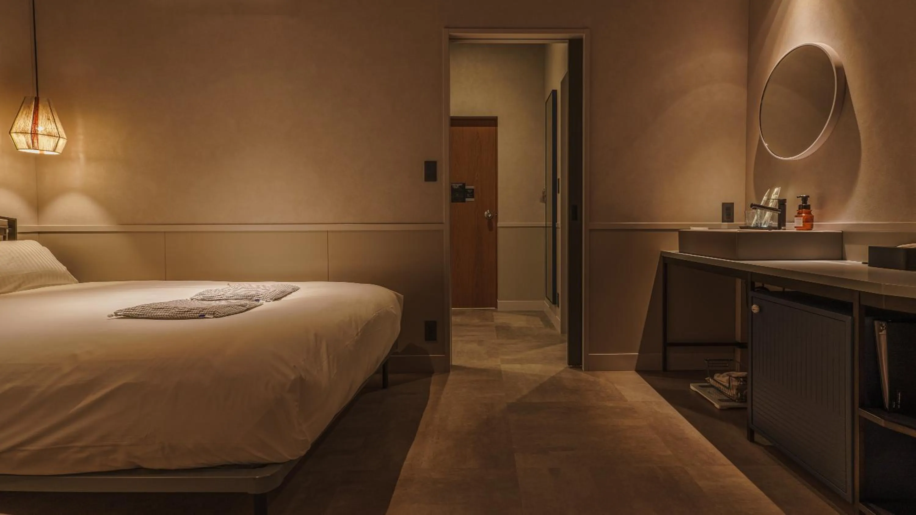 Bed in Hotel Aoka Kamigoto