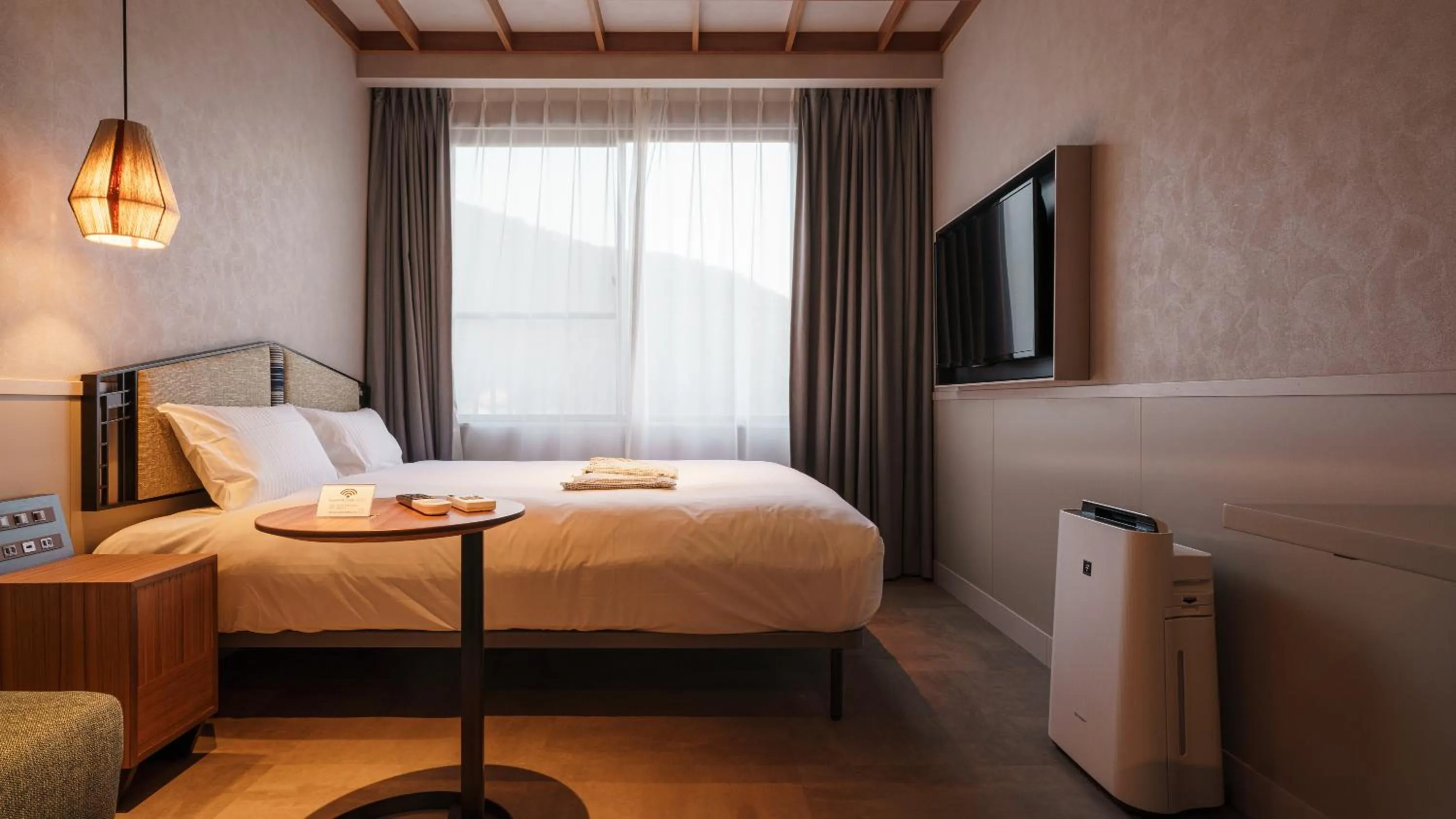 Bed in Hotel Aoka Kamigoto