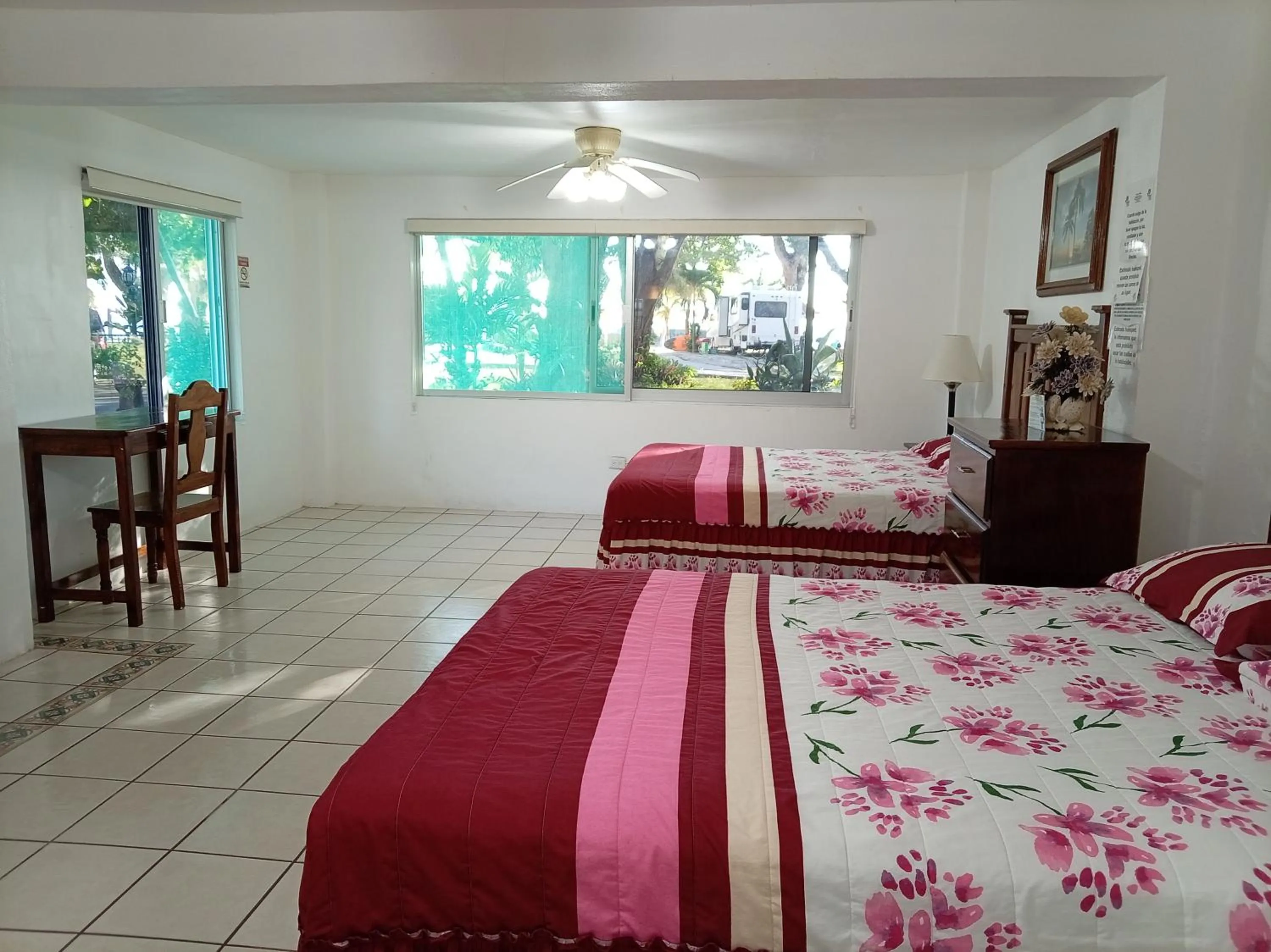 Bed in Freedom Shores "La Gringa" Hotel - Universally Designed