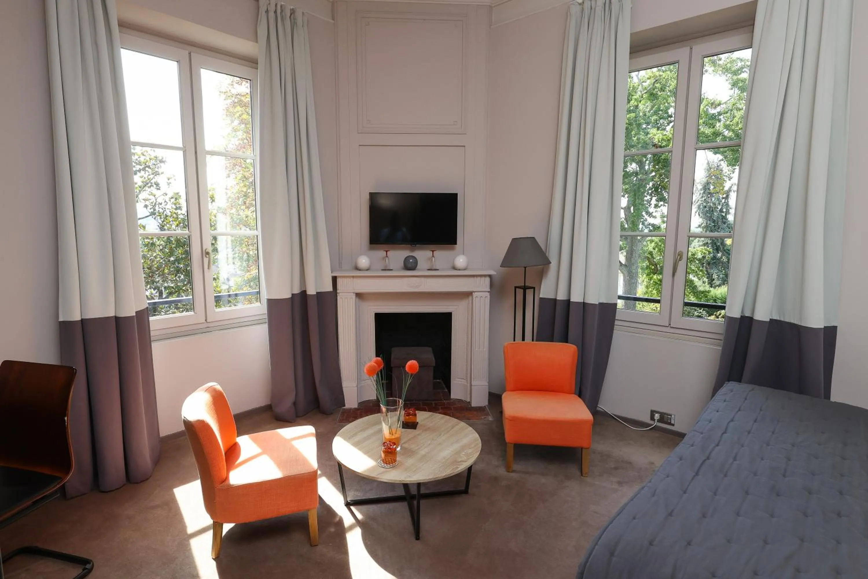 Living room in Hôtel Château de Lacan
