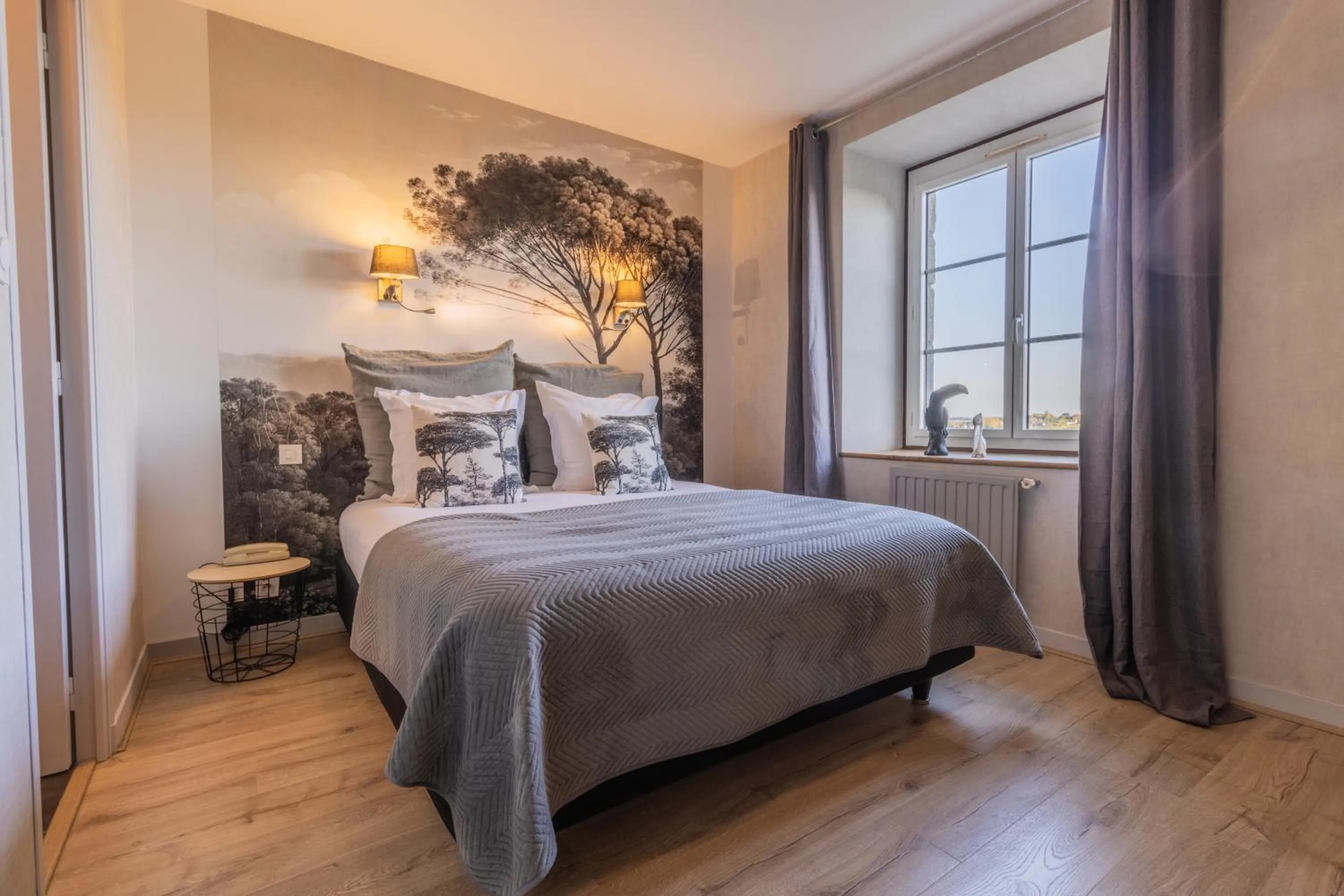 Bedroom, Bed in Manoir De Rigourdaine