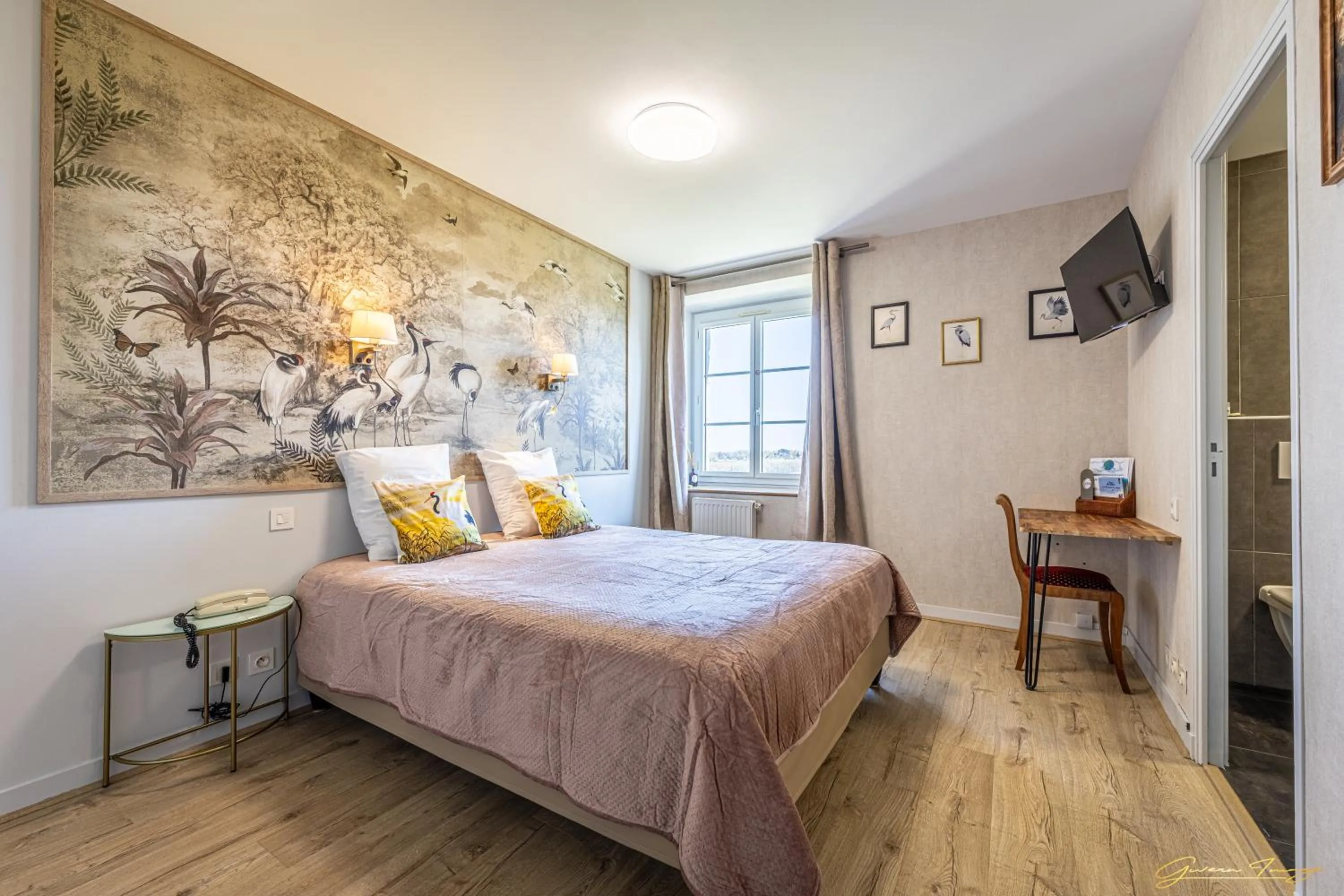 Bedroom, Bed in Manoir De Rigourdaine