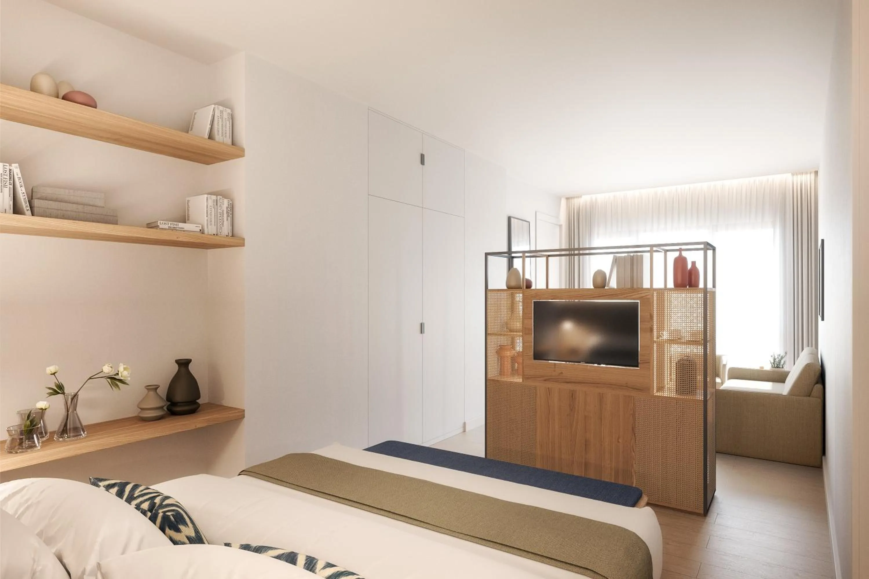 Bed in Hotel Serawa Alicante