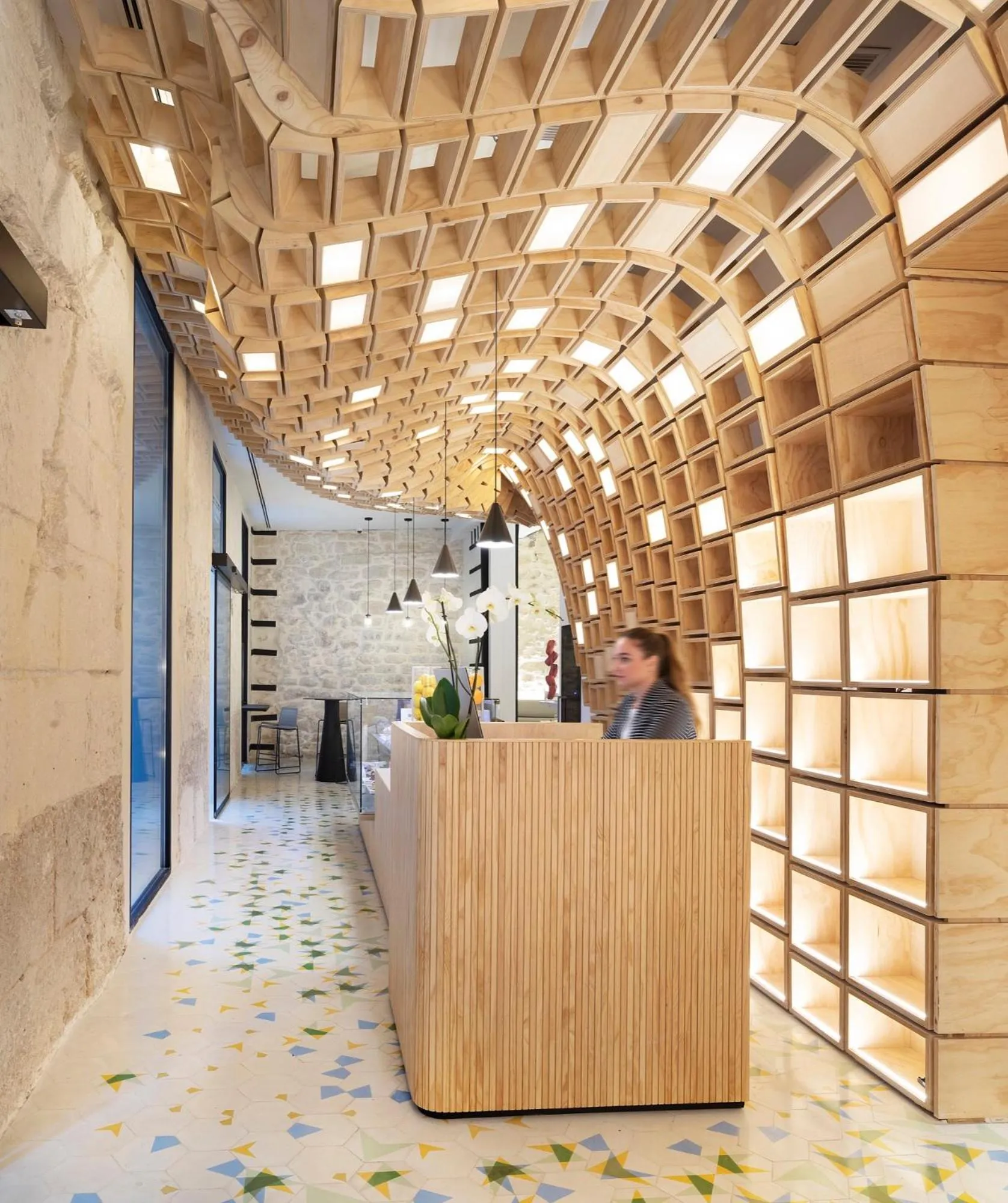 Lobby or reception in Hotel Serawa Alicante