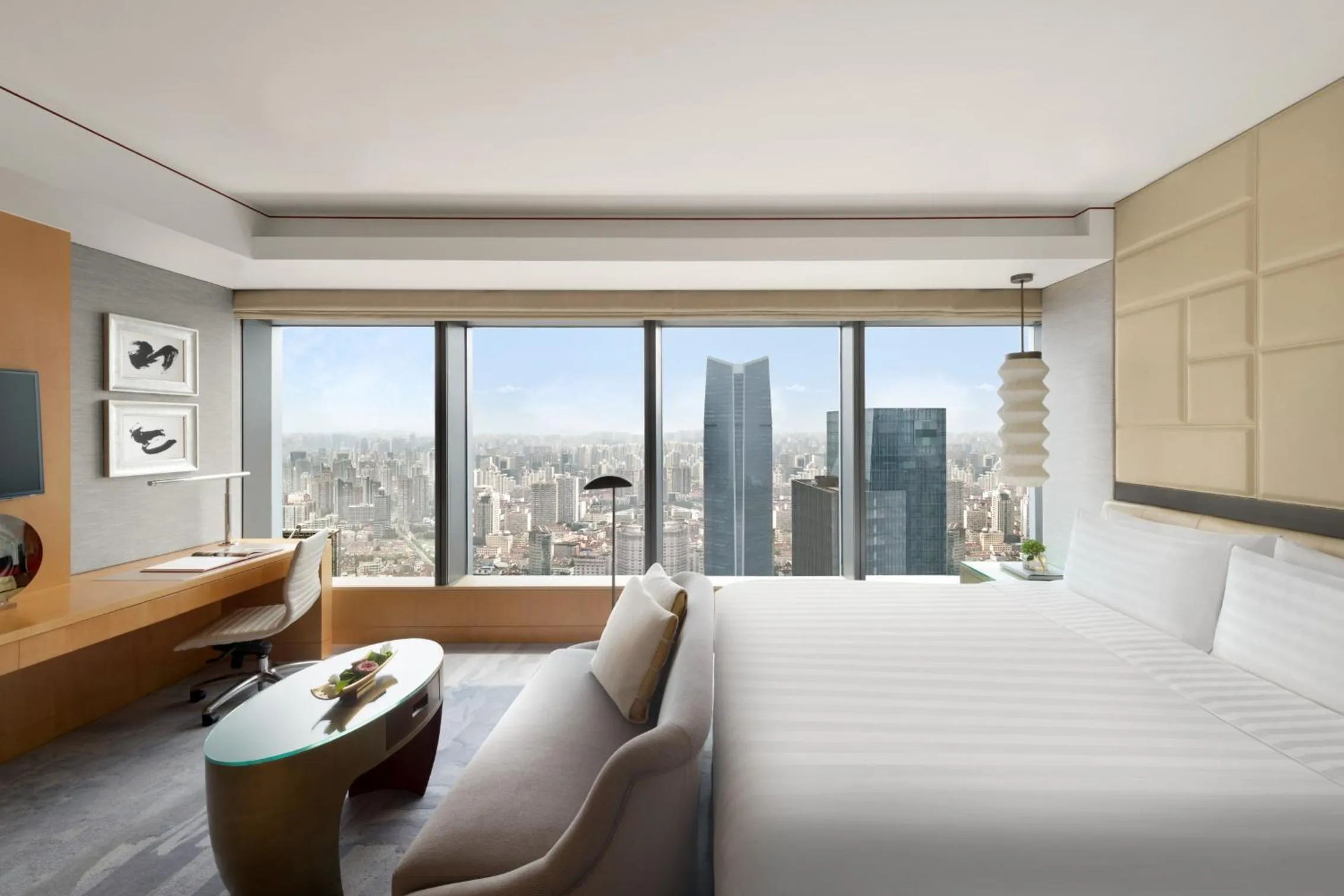 Bedroom, Bed in Jing An Shangri-La