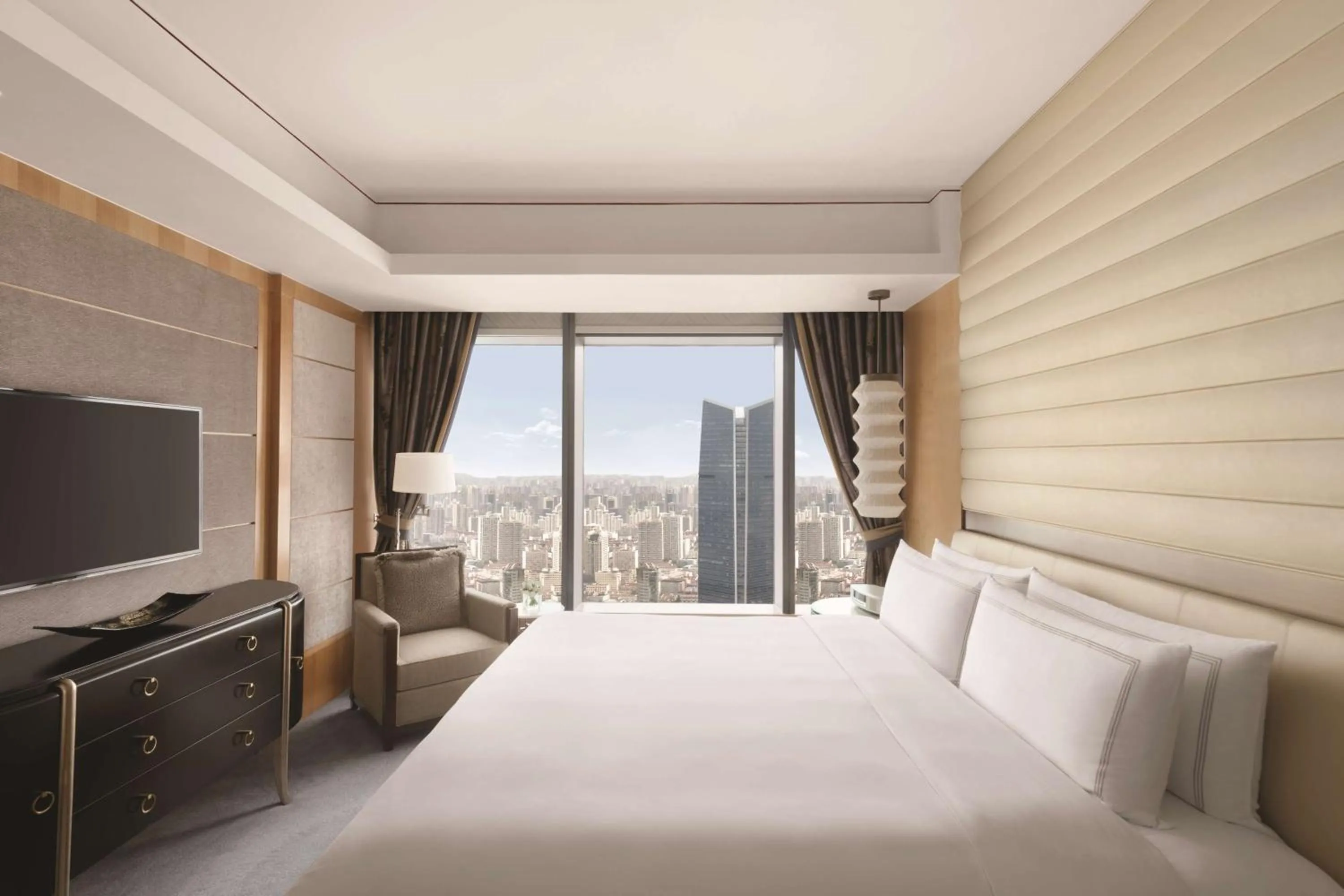 Photo of the whole room, Bed in Jing An Shangri-La