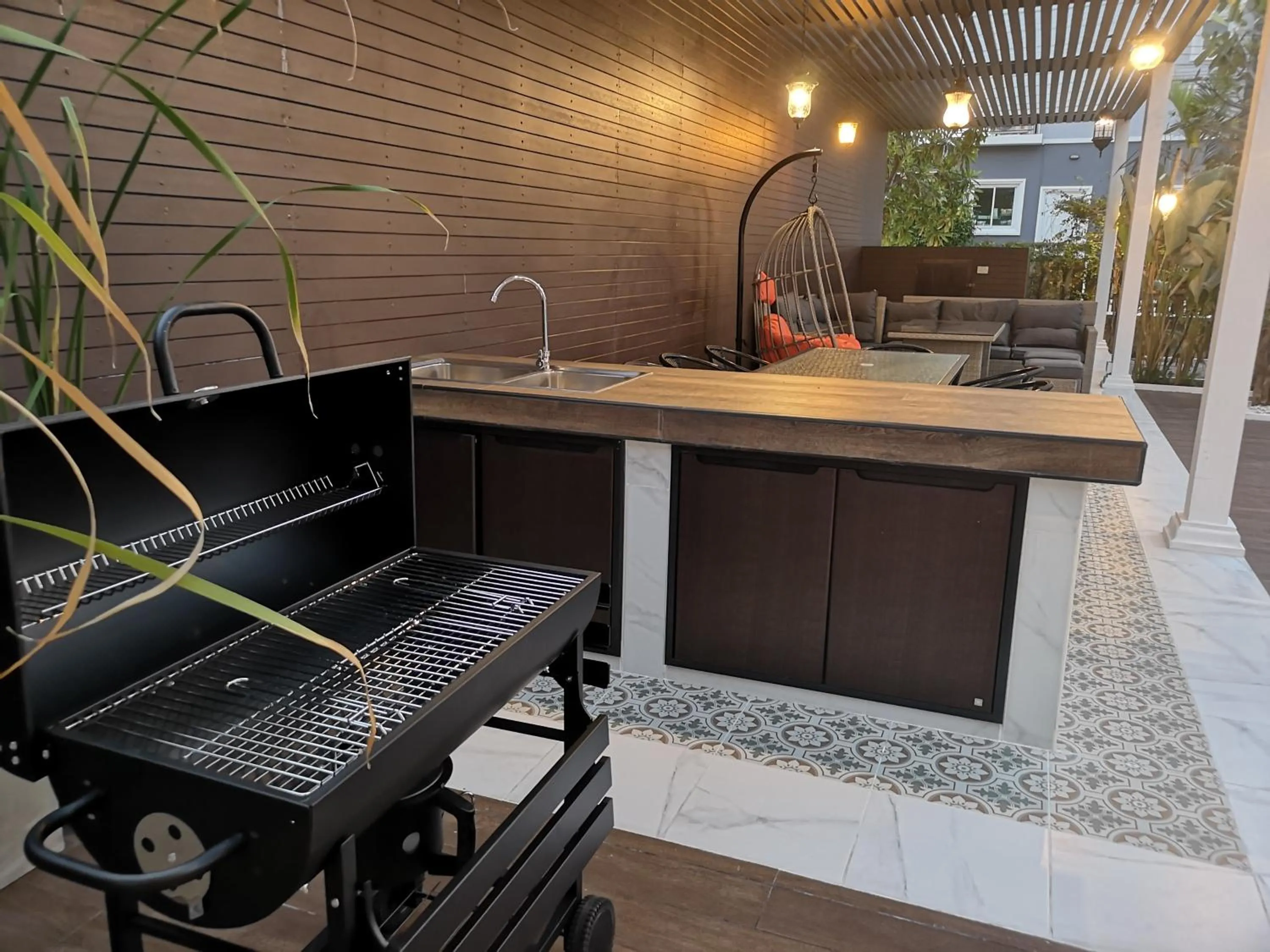 BBQ facilities in Baan Kiang Lay Phu View Private Pool Villa in Central Hua Hin