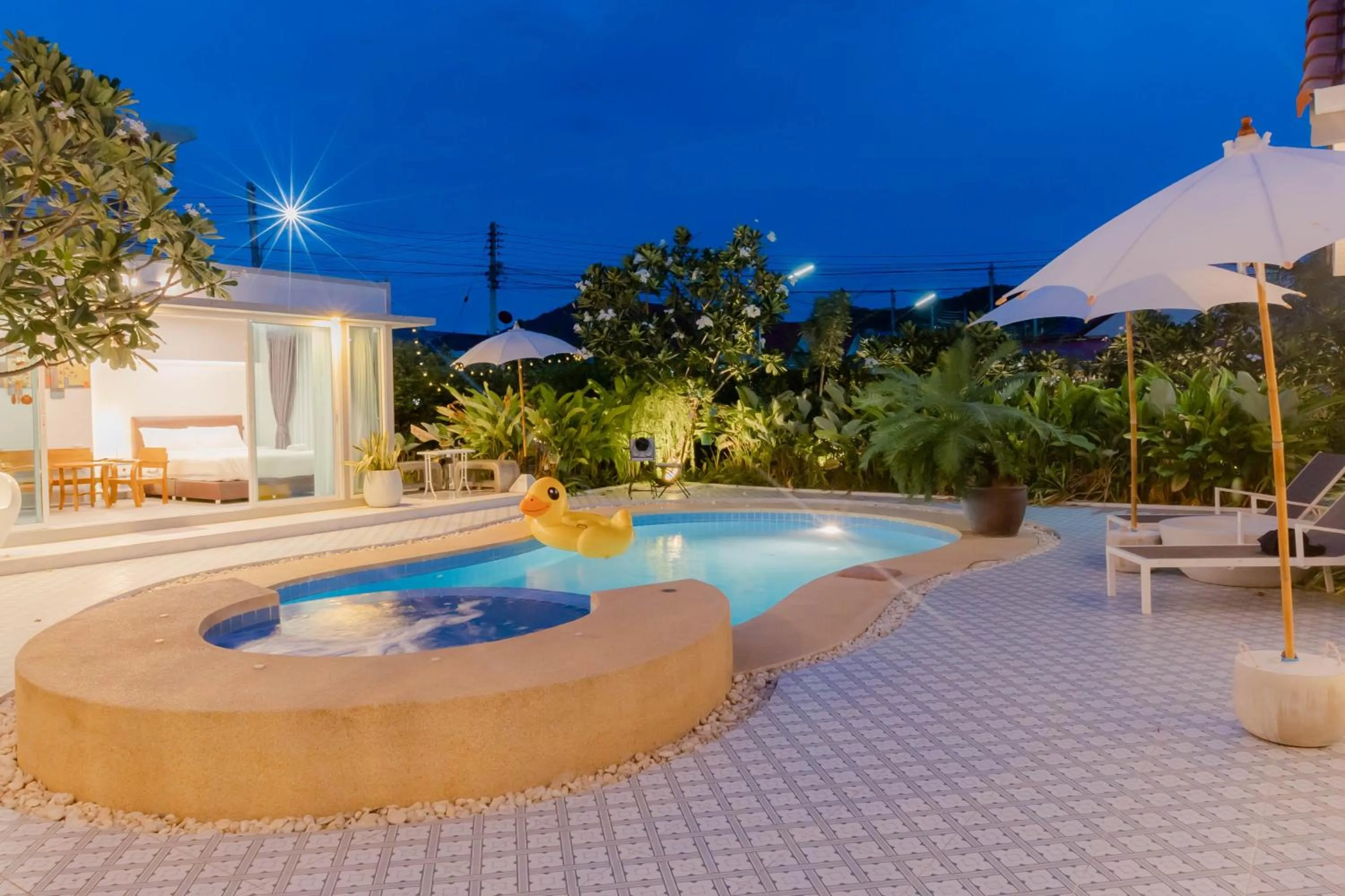 Pool view in Baan Kiang Lay Phu View Private Pool Villa in Central Hua Hin
