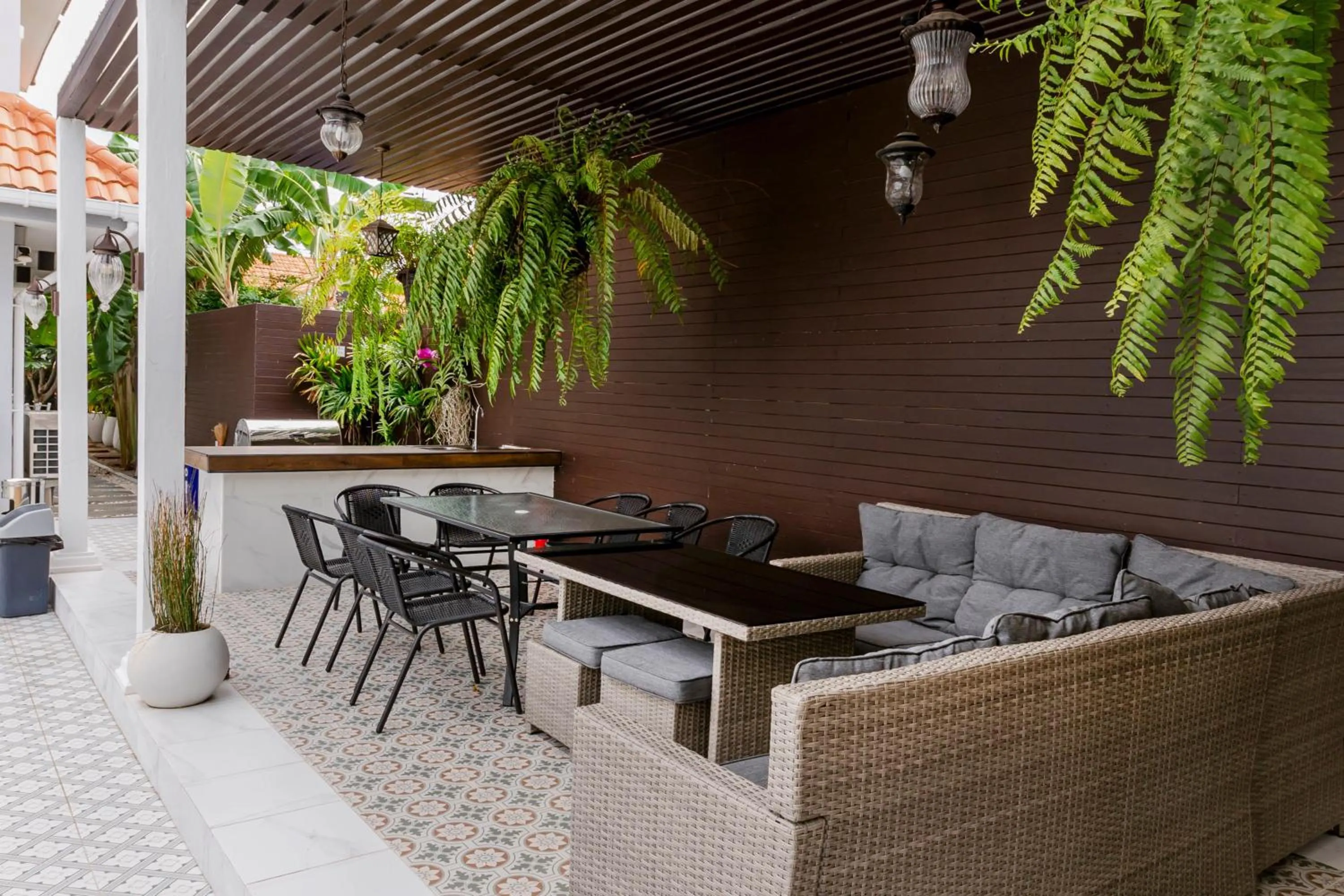 Dining area in Baan Kiang Lay Phu View Private Pool Villa in Central Hua Hin