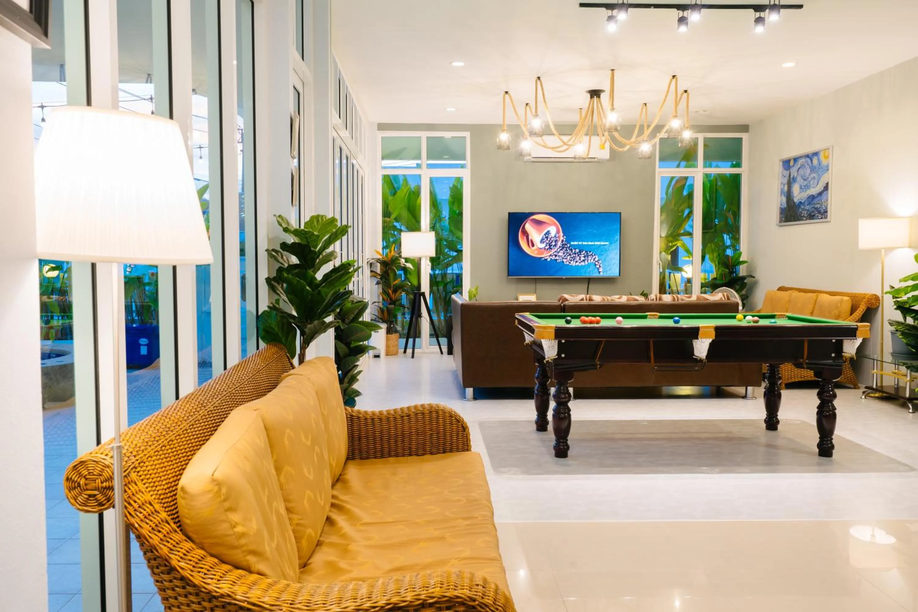 Billiard in Baan Kiang Lay Phu View Private Pool Villa in Central Hua Hin