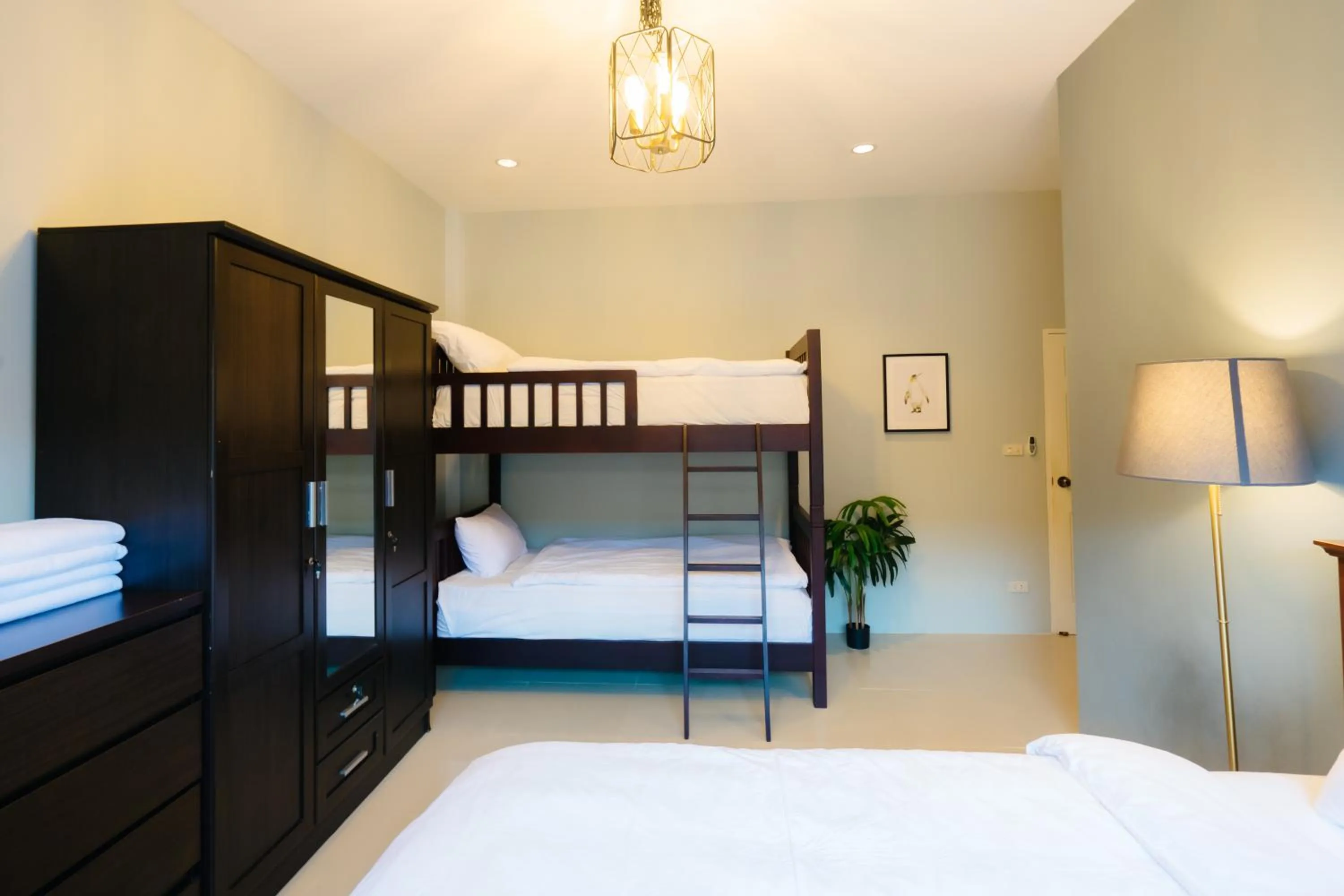 Bed in Baan Kiang Lay Phu View Private Pool Villa in Central Hua Hin