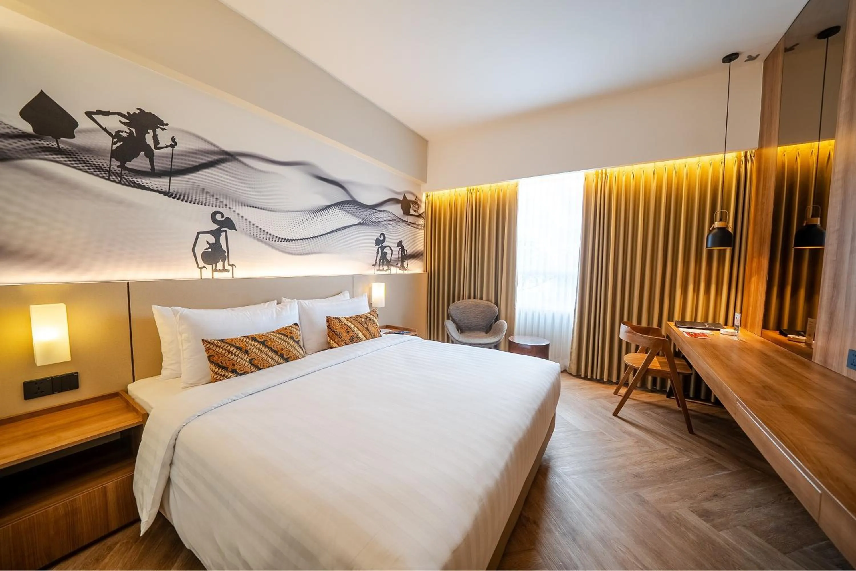 Bedroom, Bed in Grand Zuri Malioboro