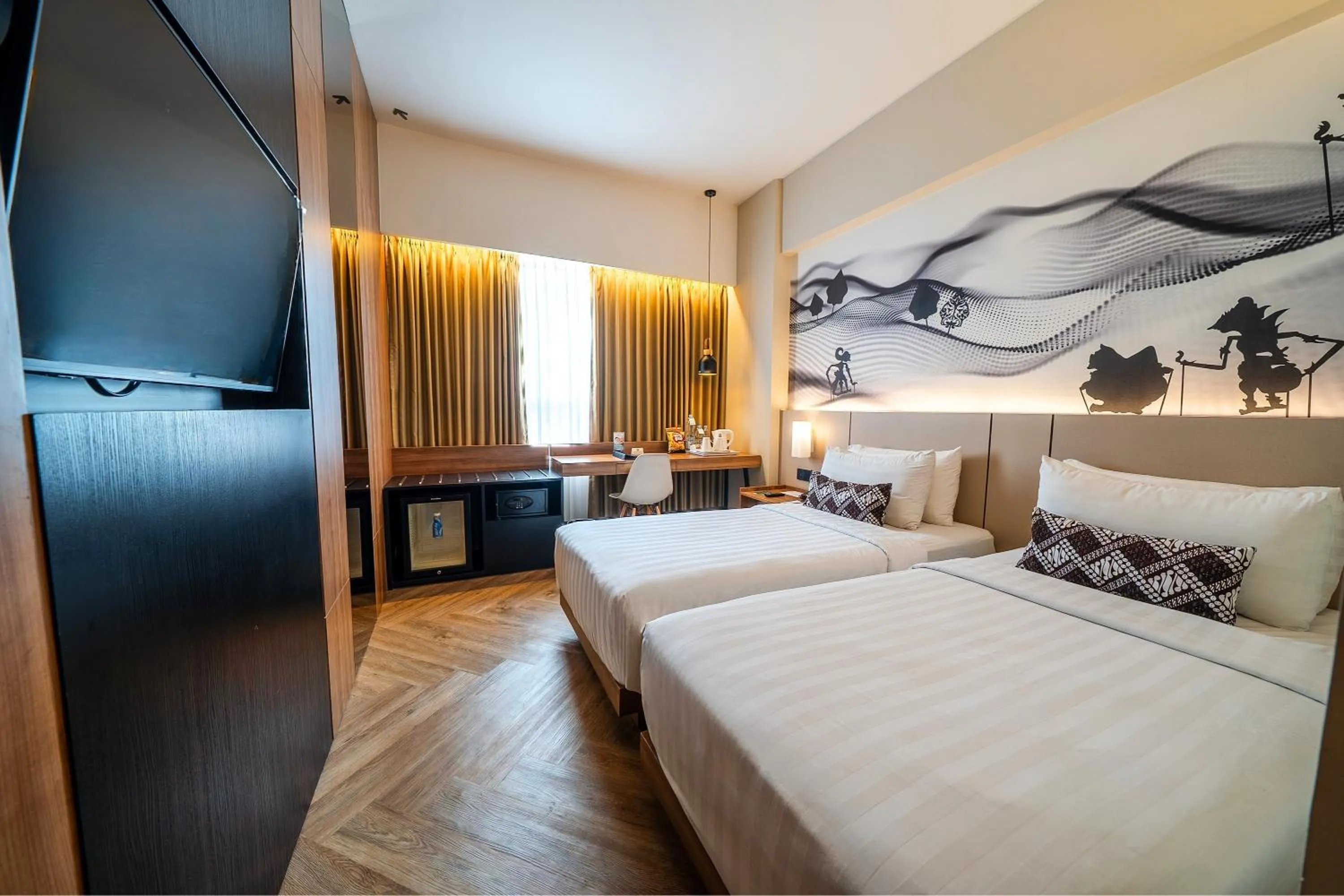 Bedroom, Bed in Grand Zuri Malioboro