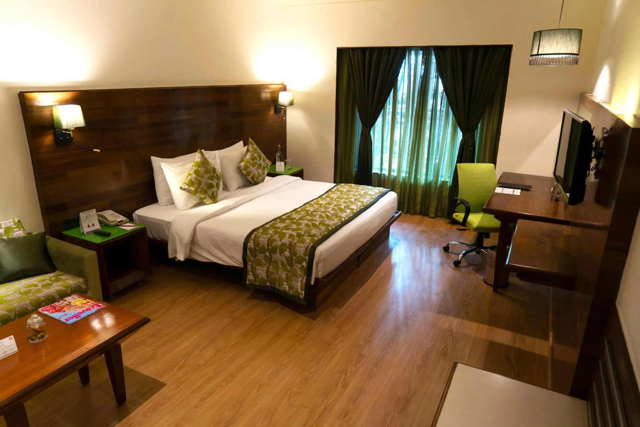 Coffee/tea facilities, Bed in The Orchid Hotel Hinjewadi Pune