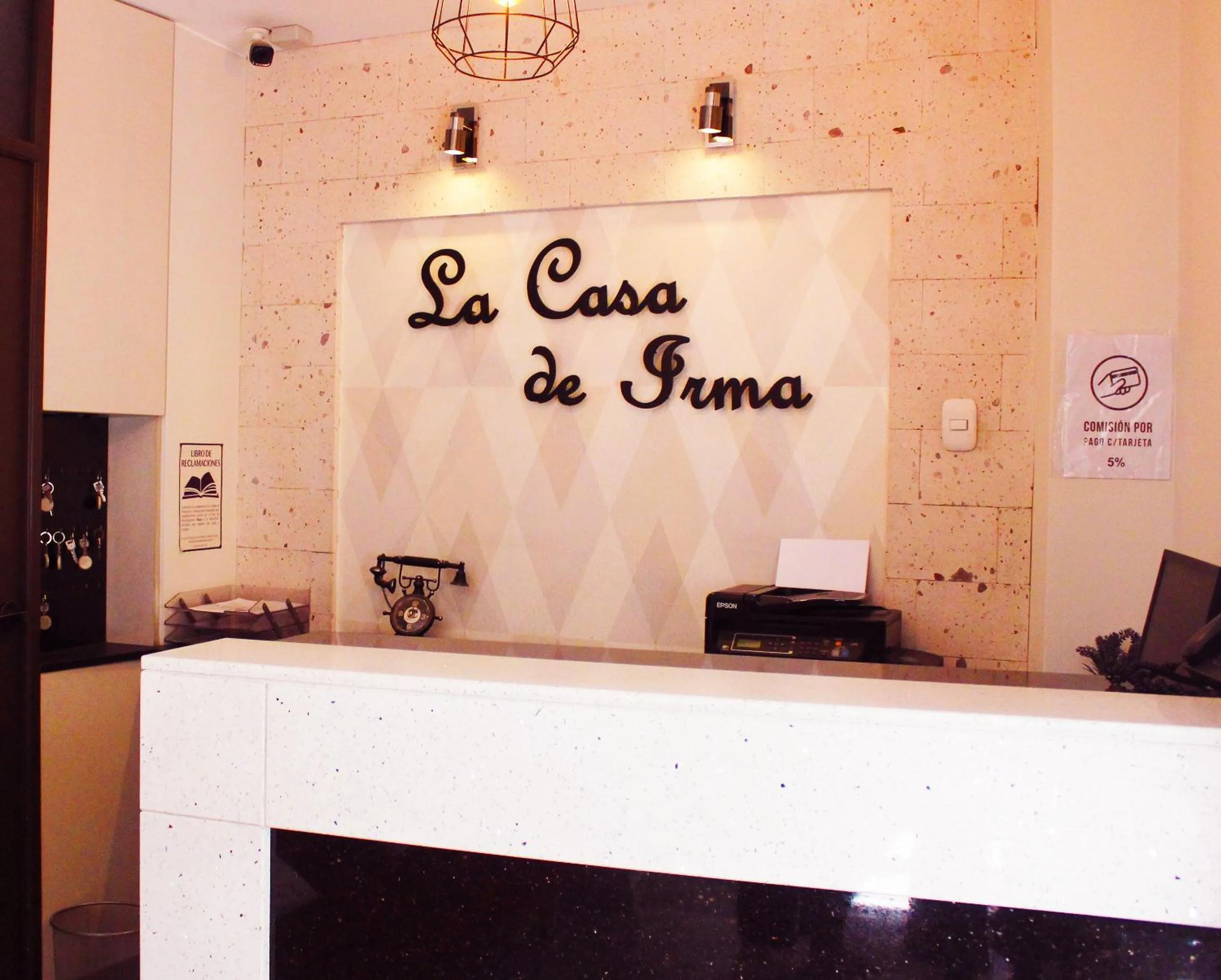 Lobby or reception in Hotel La Casa de Irma