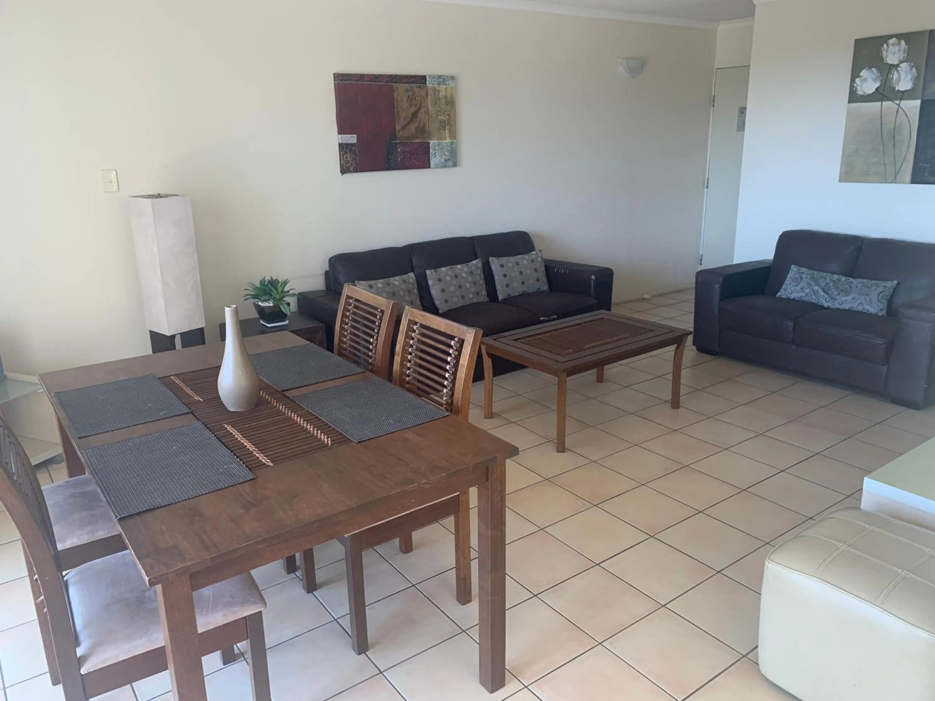 Living room in Beachfront Towers