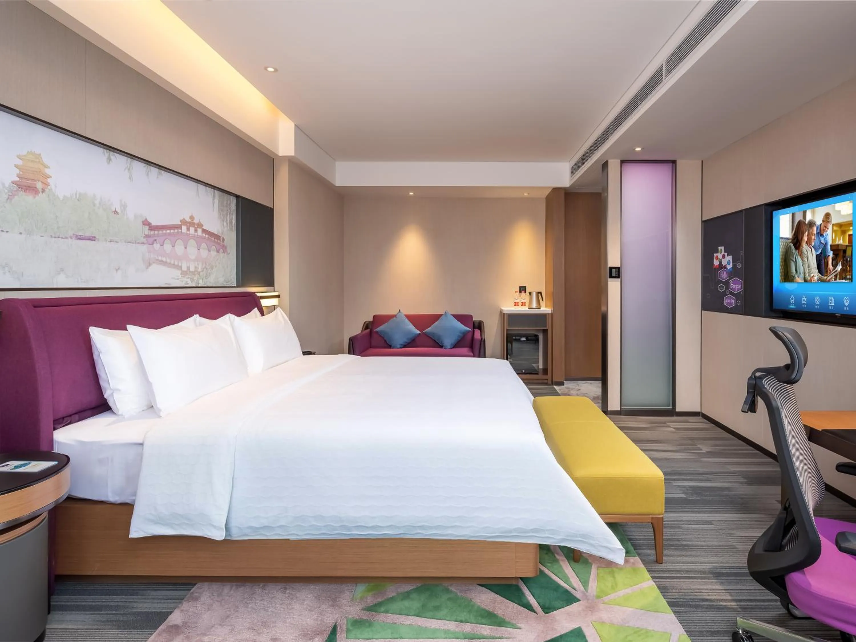 Bed in Hampton by Hilton Qinhuangdao Jinmeng Bay