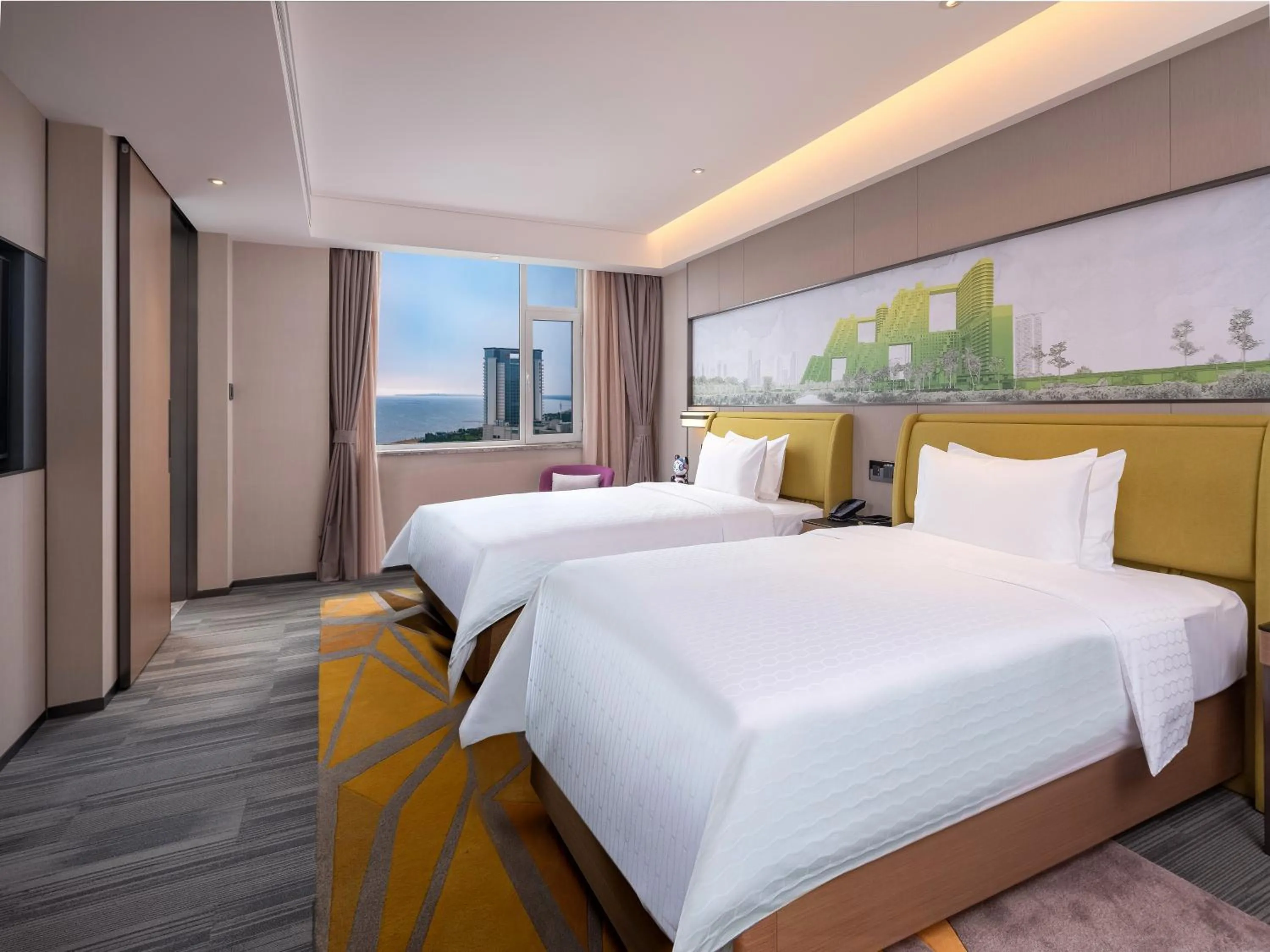 Bed in Hampton by Hilton Qinhuangdao Jinmeng Bay
