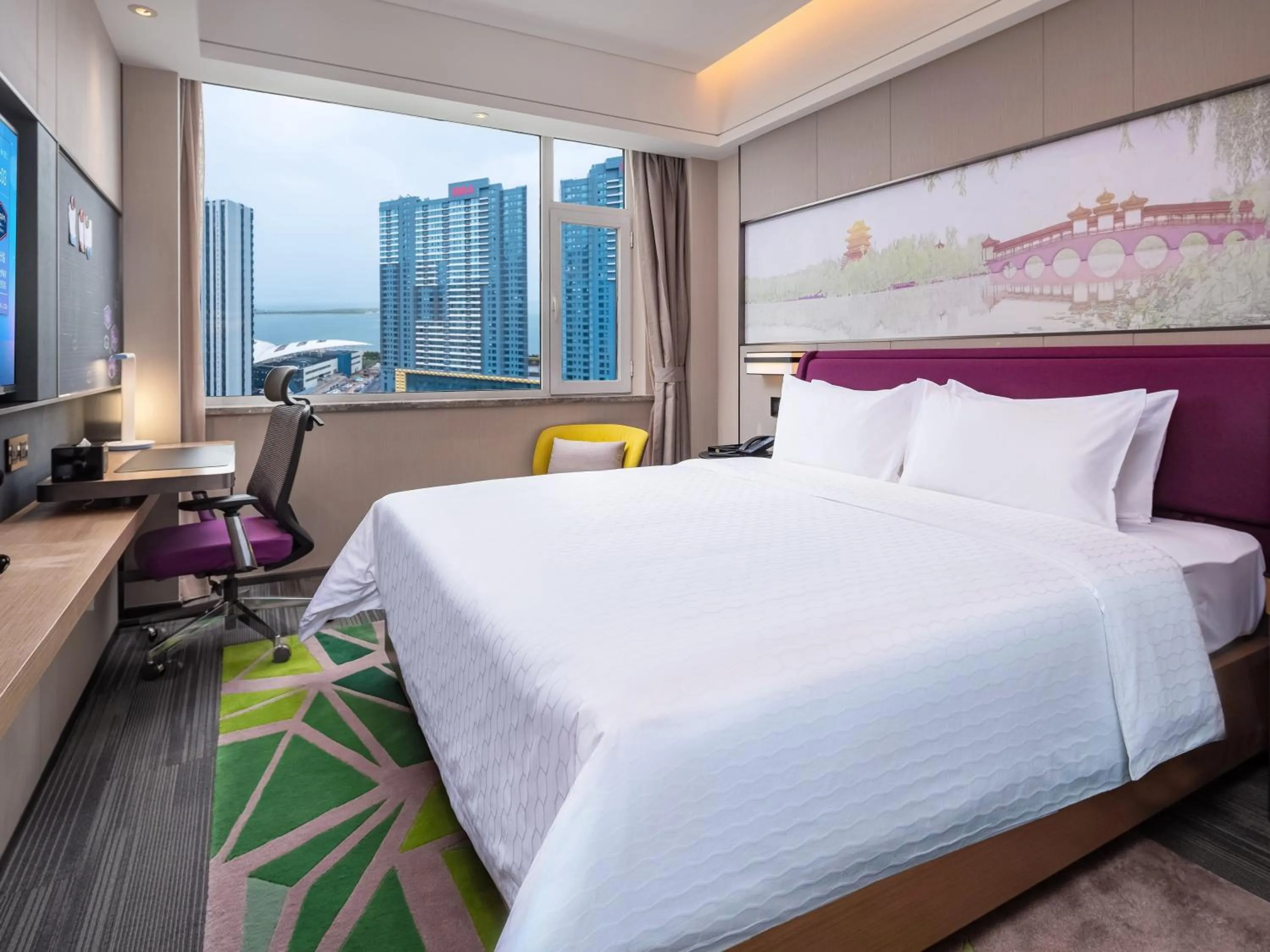 Bed in Hampton by Hilton Qinhuangdao Jinmeng Bay