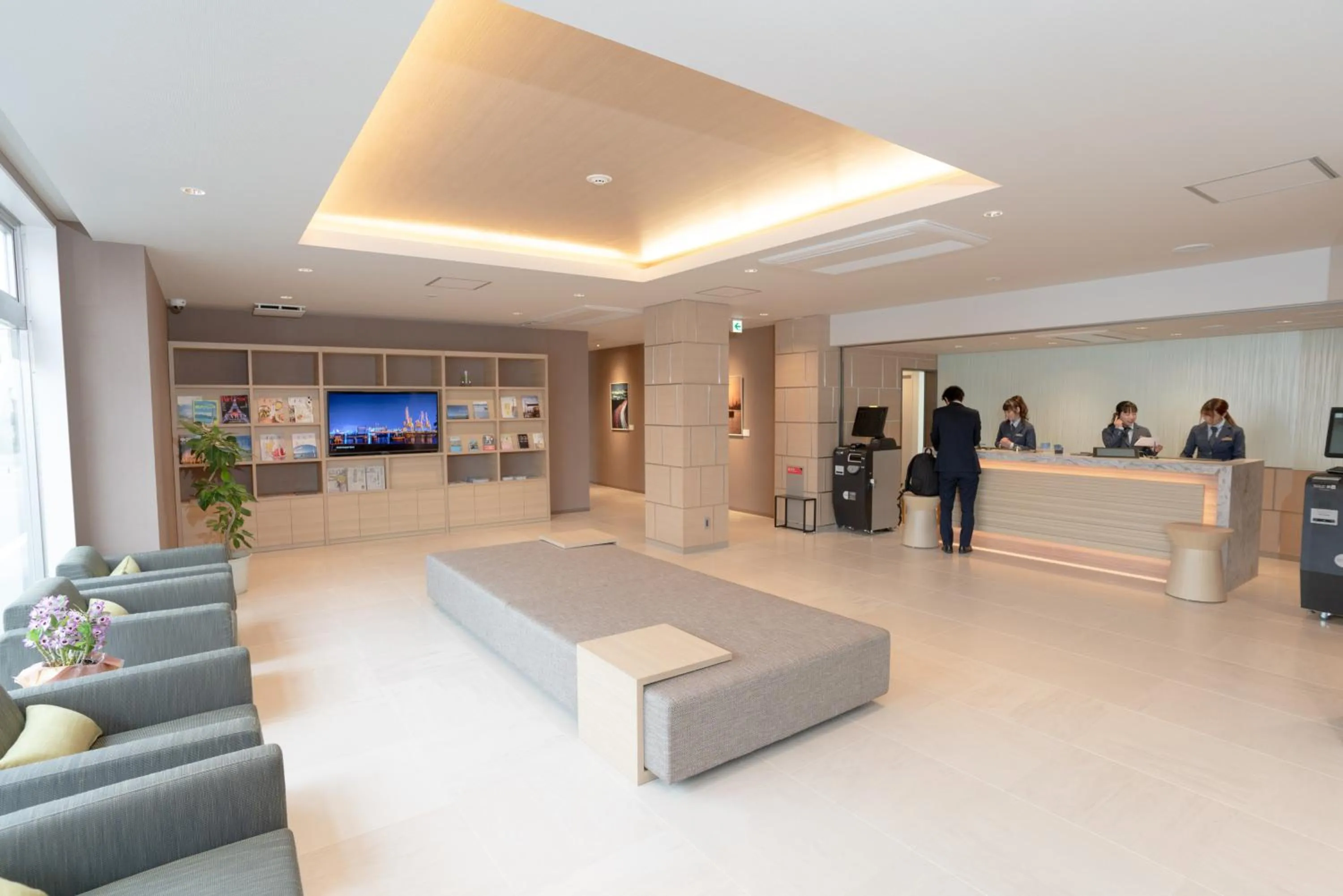 Lobby or reception in Tabino Hotel Kurashiki Mizushima