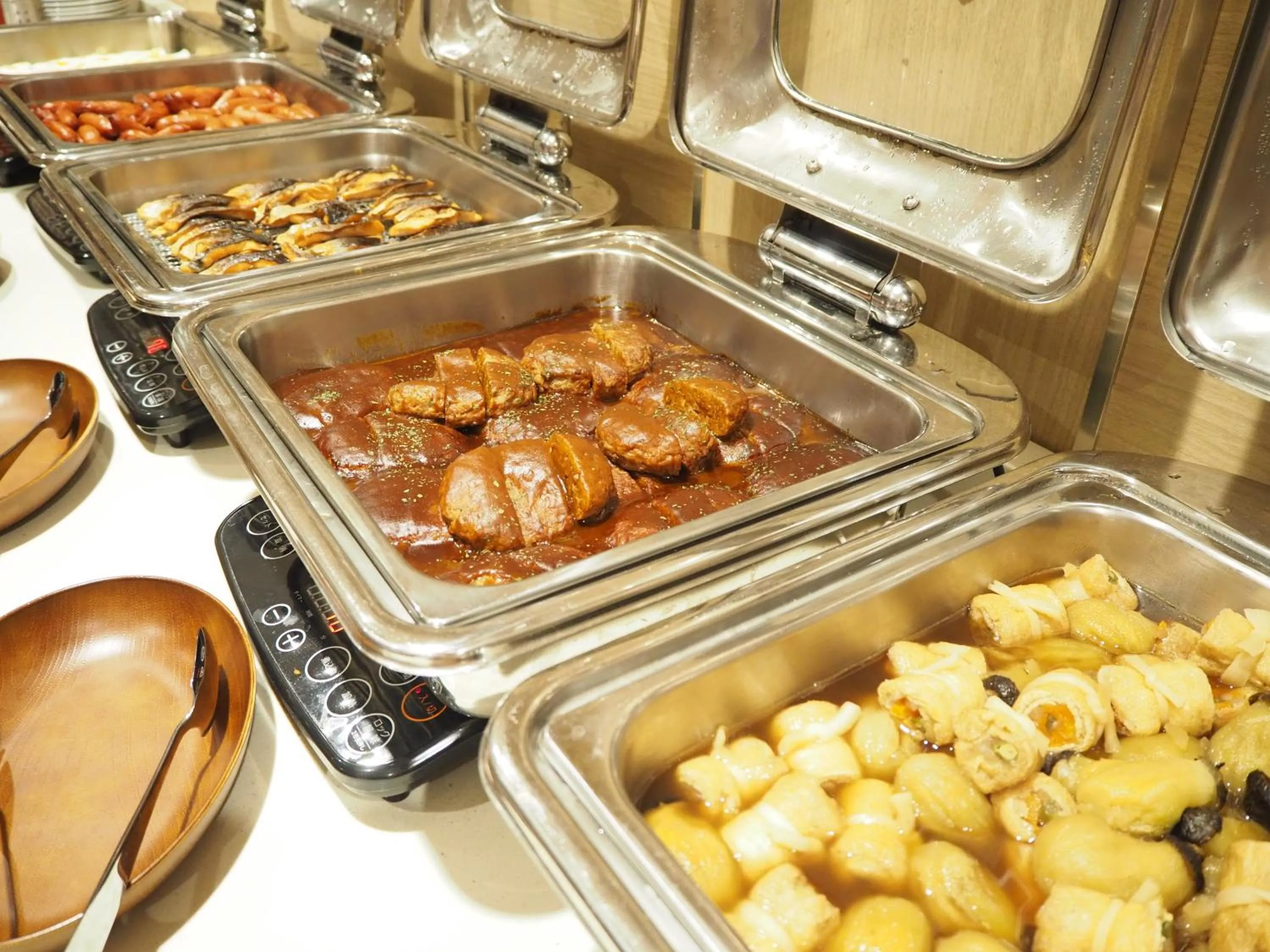 Buffet breakfast in Tabino Hotel Kurashiki Mizushima