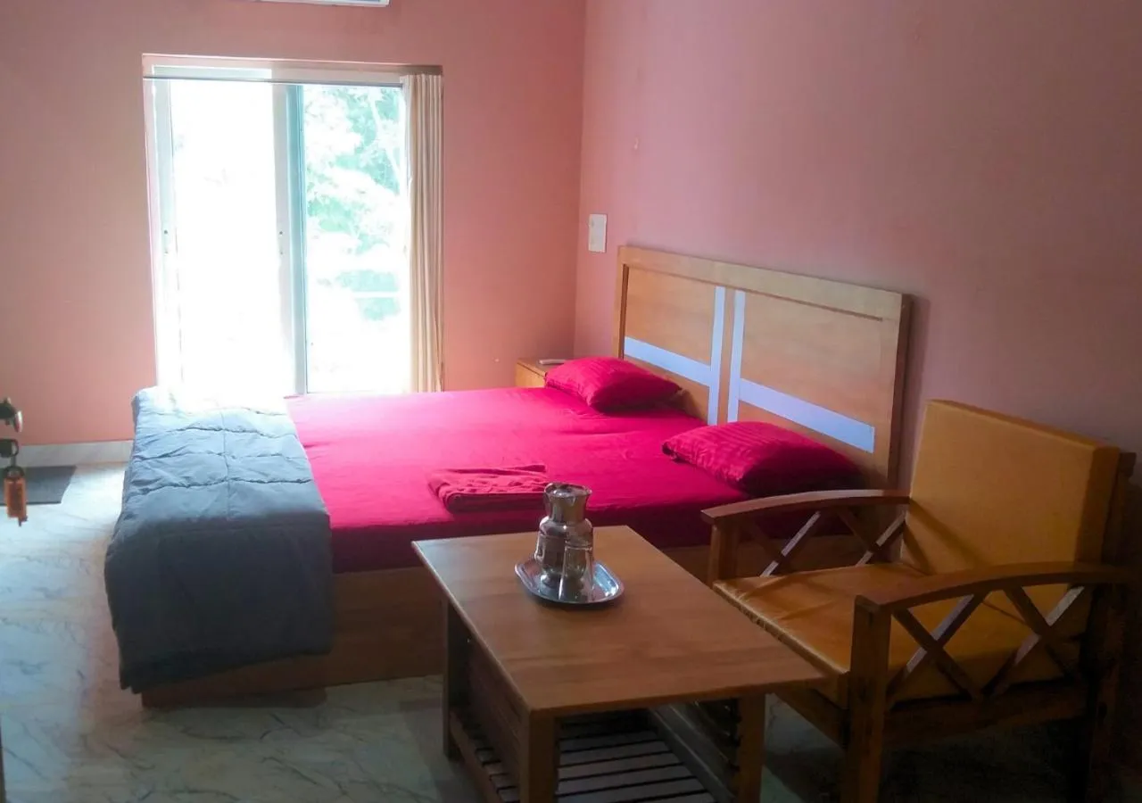 Photo of the whole room, Bed in AYM Yoga Resort Arambol GOA
