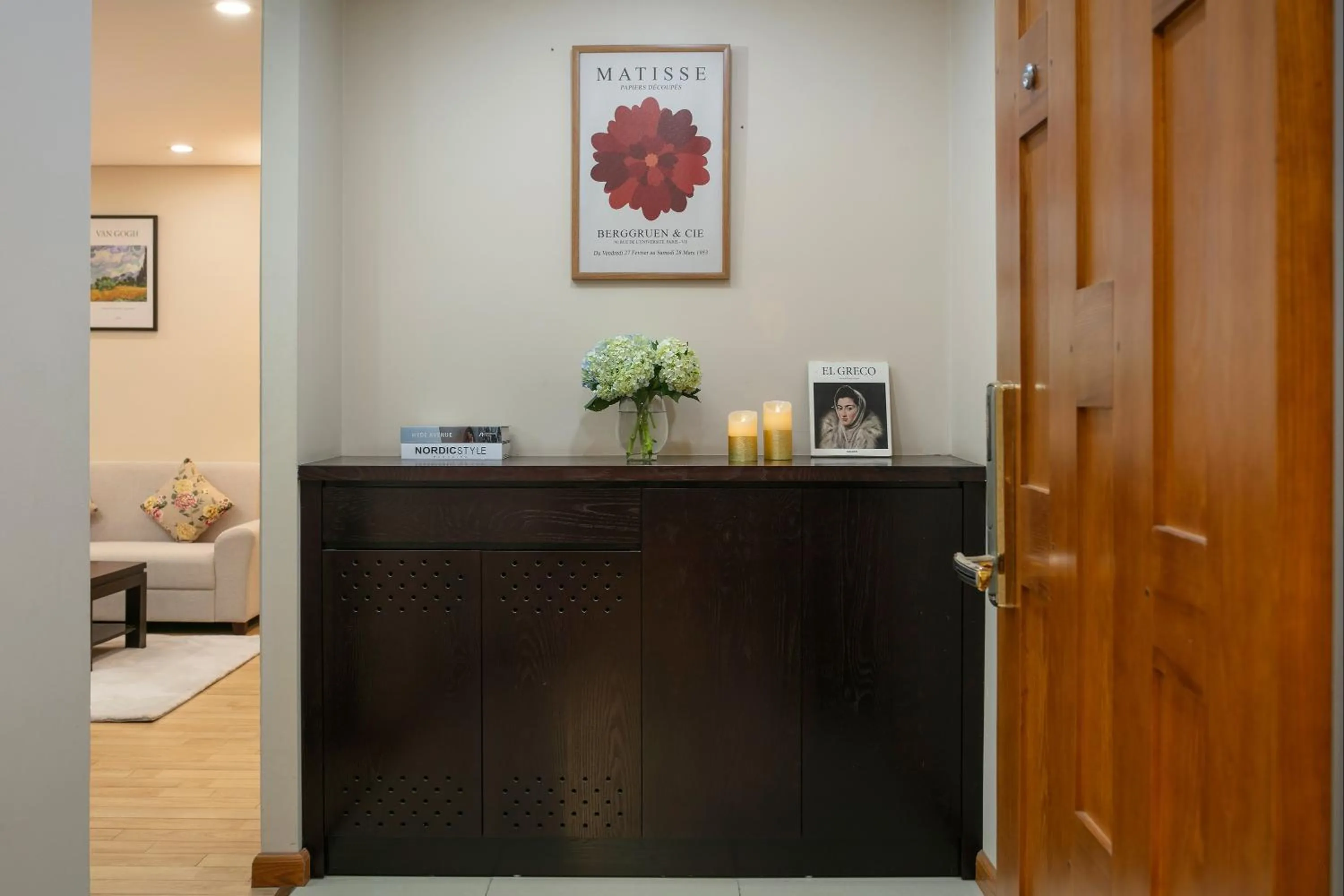 Decorative detail in HB Serviced Apartment - 121B Quan Hoa