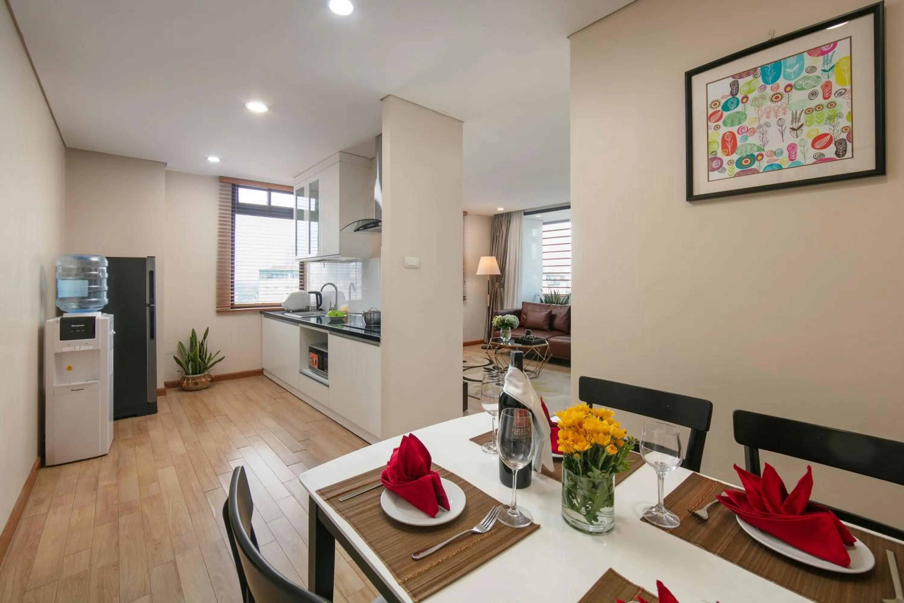 Kitchen or kitchenette in HB Serviced Apartment - 121B Quan Hoa