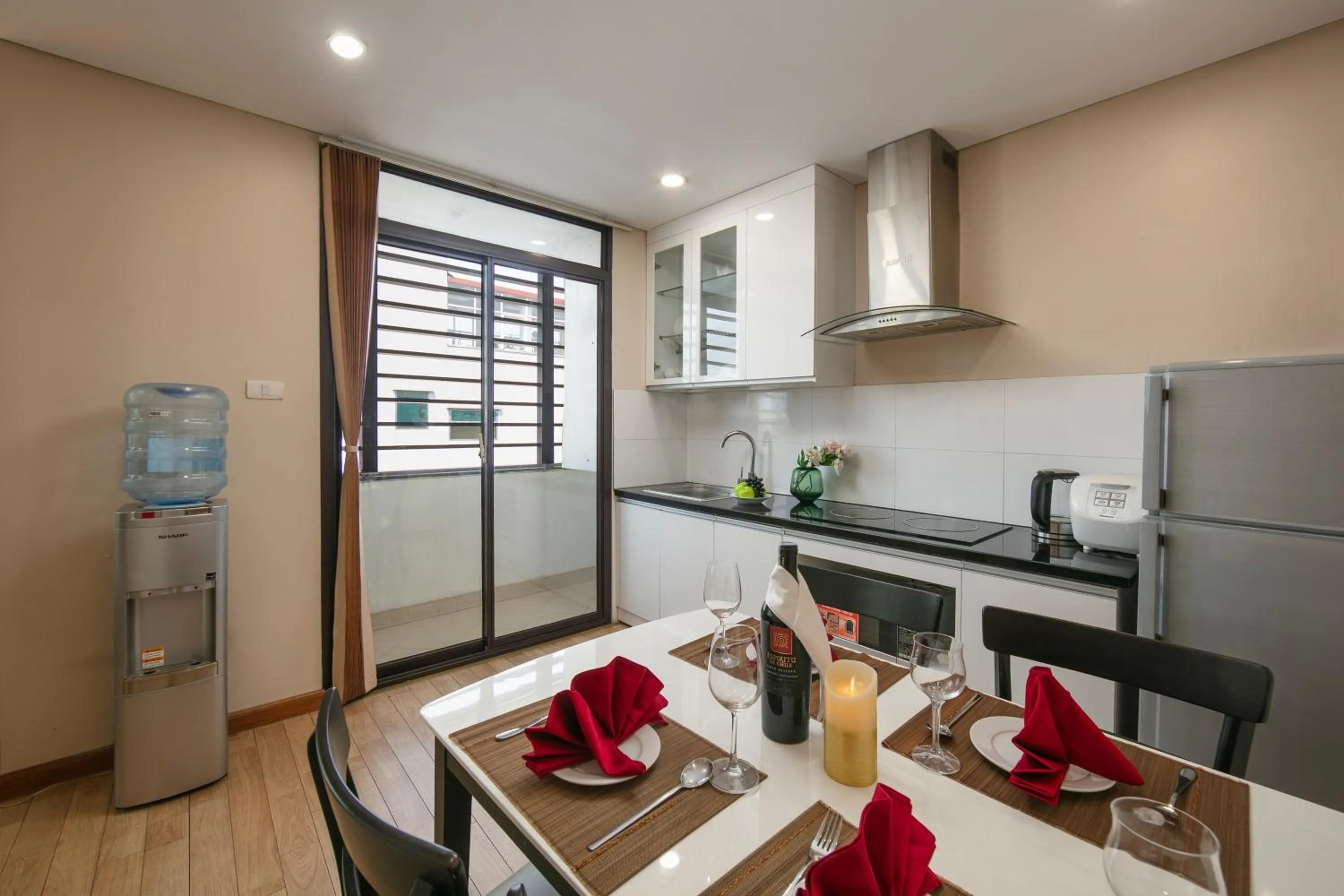 Kitchen or kitchenette in HB Serviced Apartment - 121B Quan Hoa