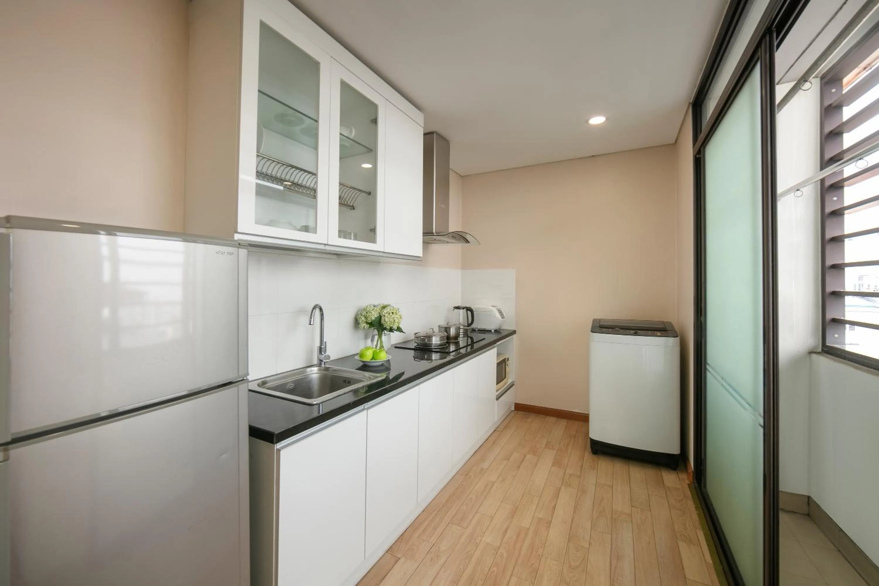 Kitchen or kitchenette in HB Serviced Apartment - 121B Quan Hoa
