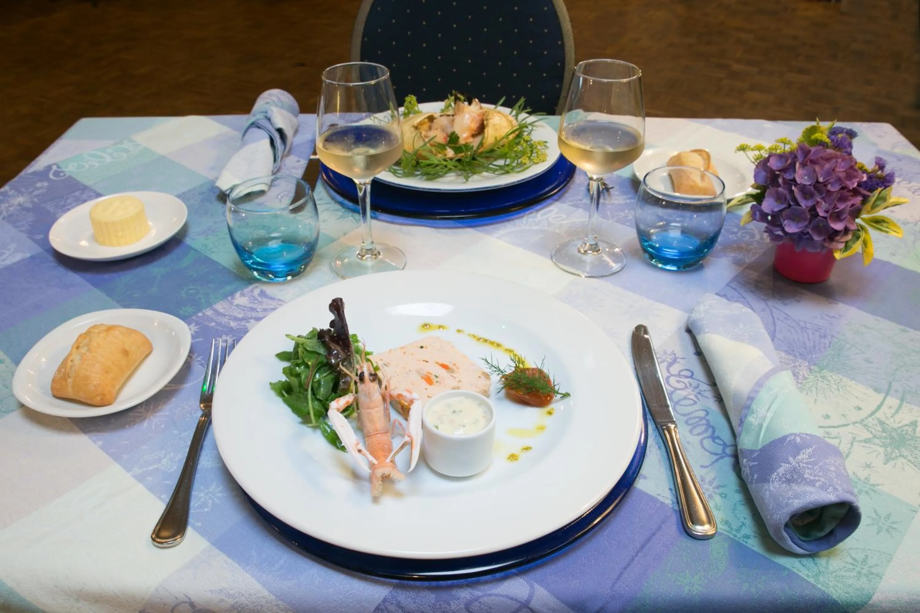 Food close-up in Hotel Restaurant De La Plage